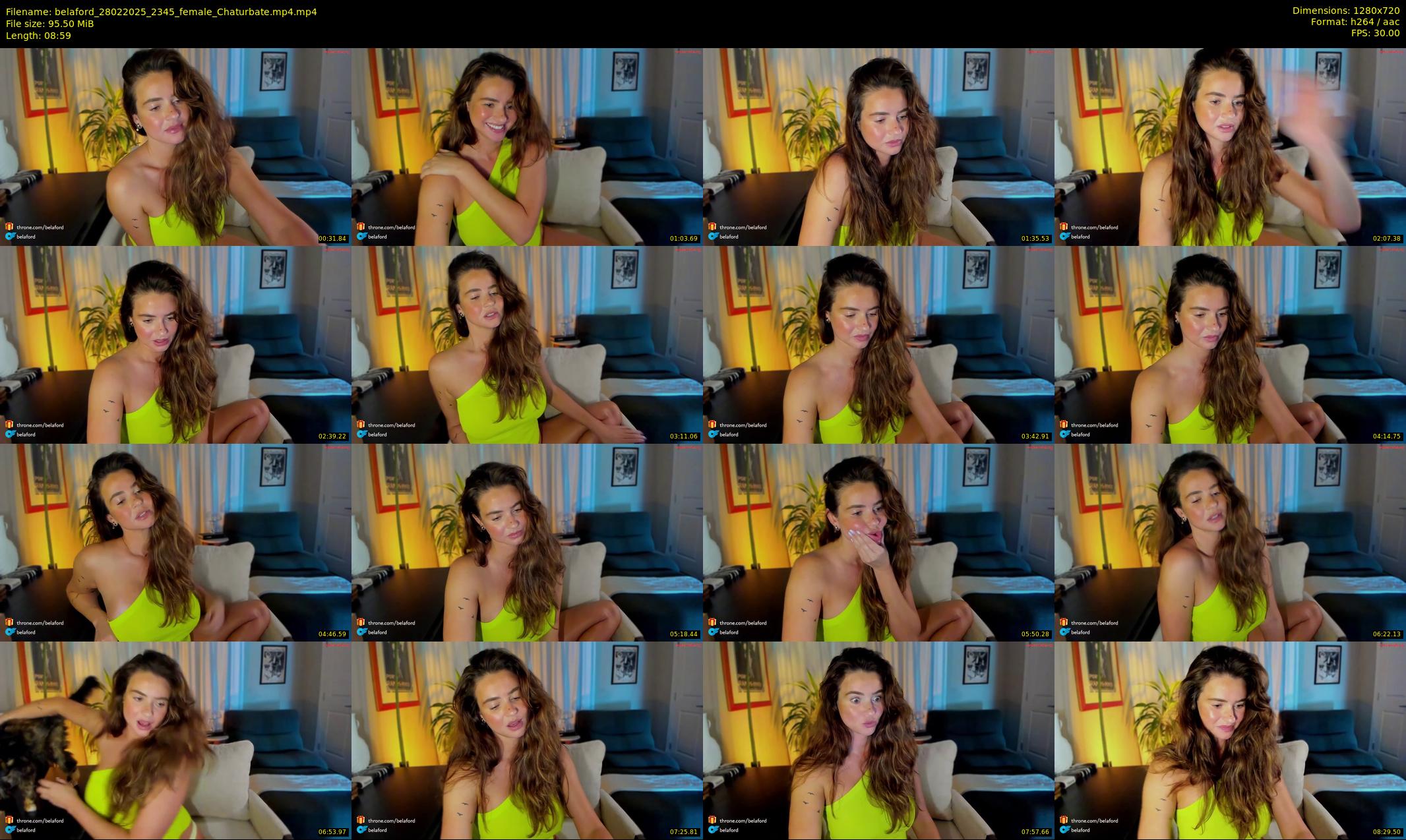 belaford — 9 minute Chaturbate female cam show recording, 720p, Feb 28, 2025