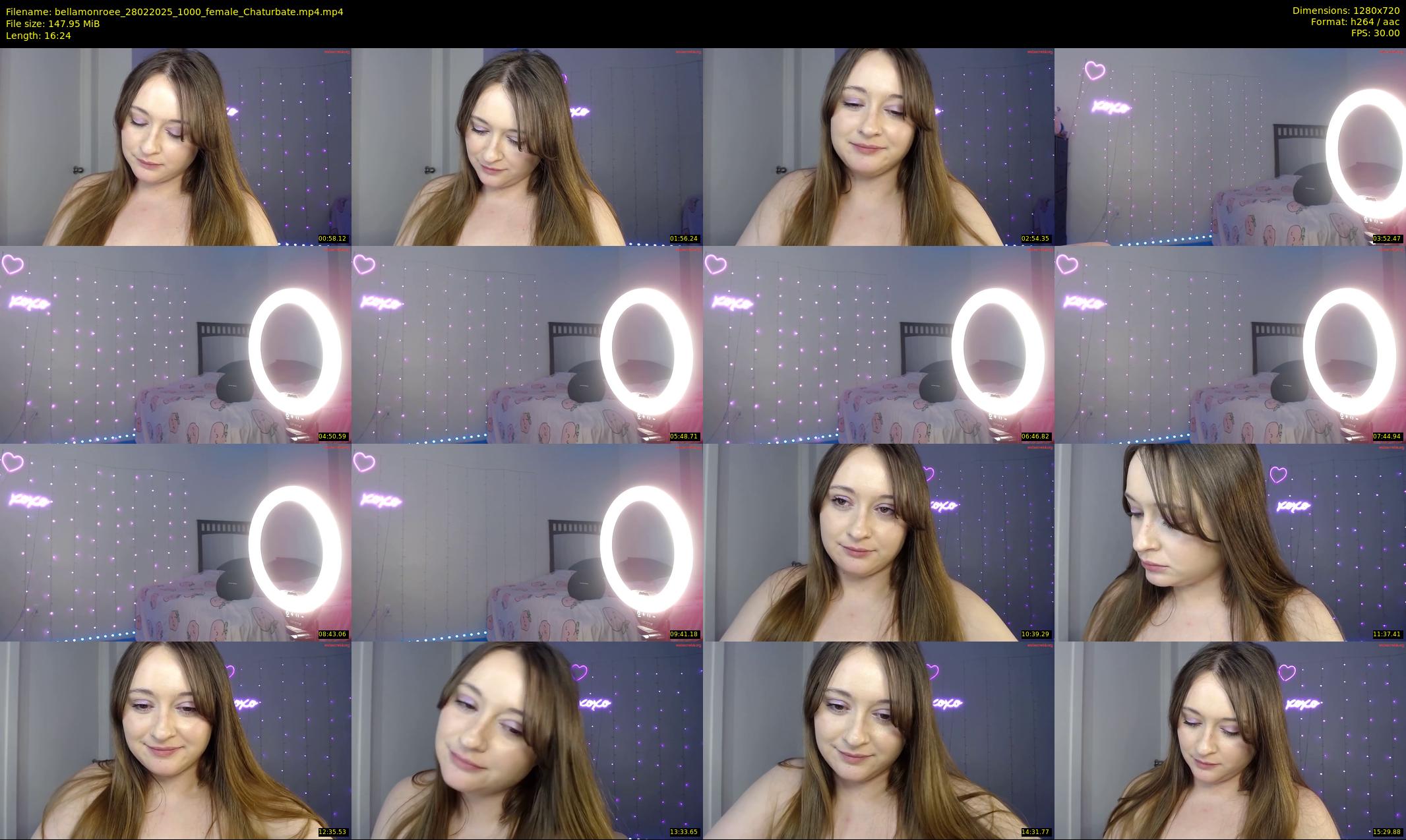 bellamonroee — 17 minute Chaturbate female cam show recording, 720p, Feb 28, 2025