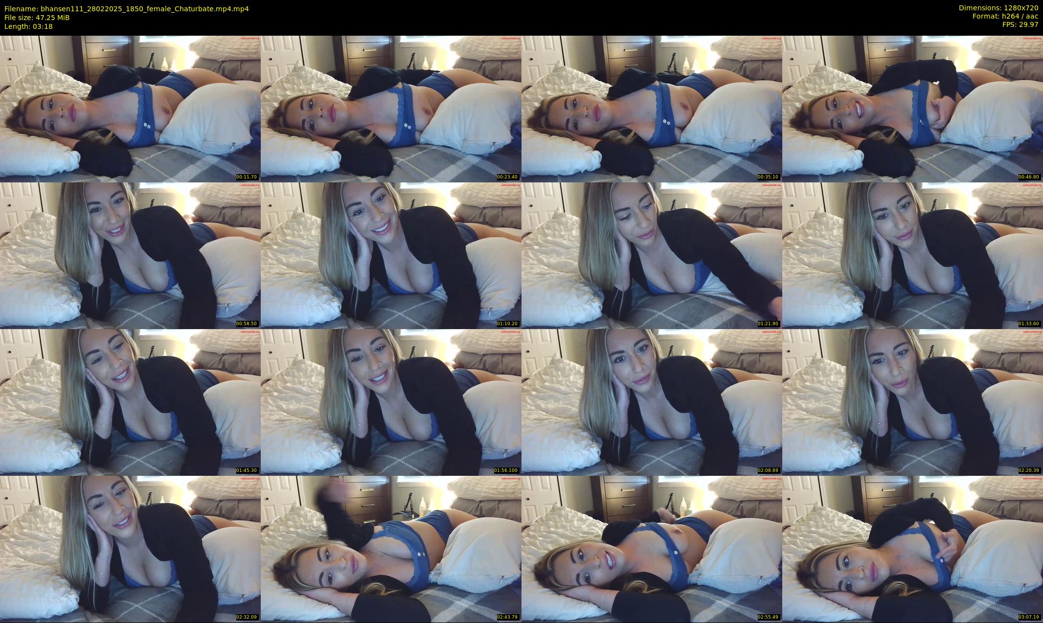 bhansen111 — 4 minute Chaturbate female cam show recording, 720p, Feb 28, 2025