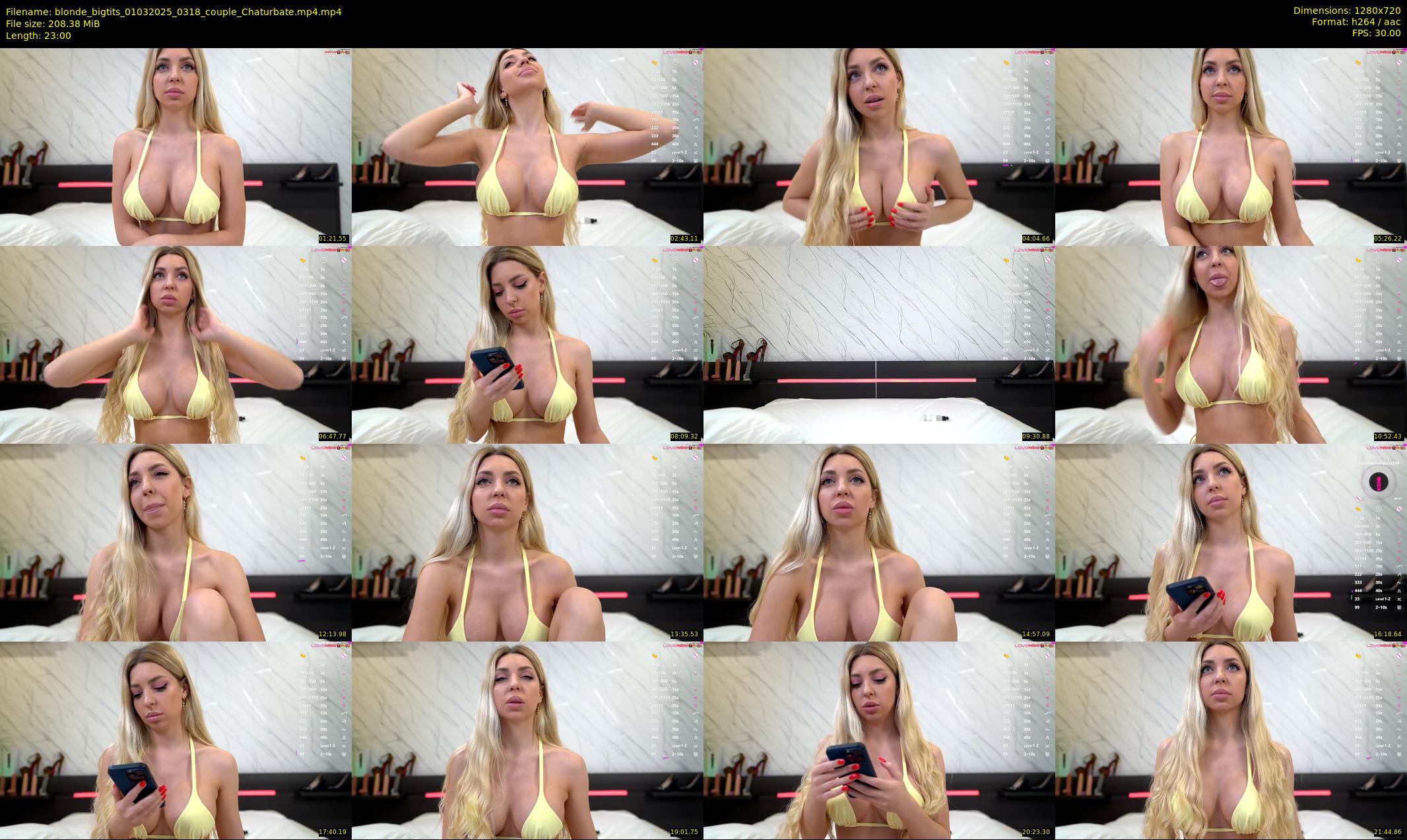 blonde_bigtits — 23 minute Chaturbate couple cam show recording, 720p, Mar 1, 2025