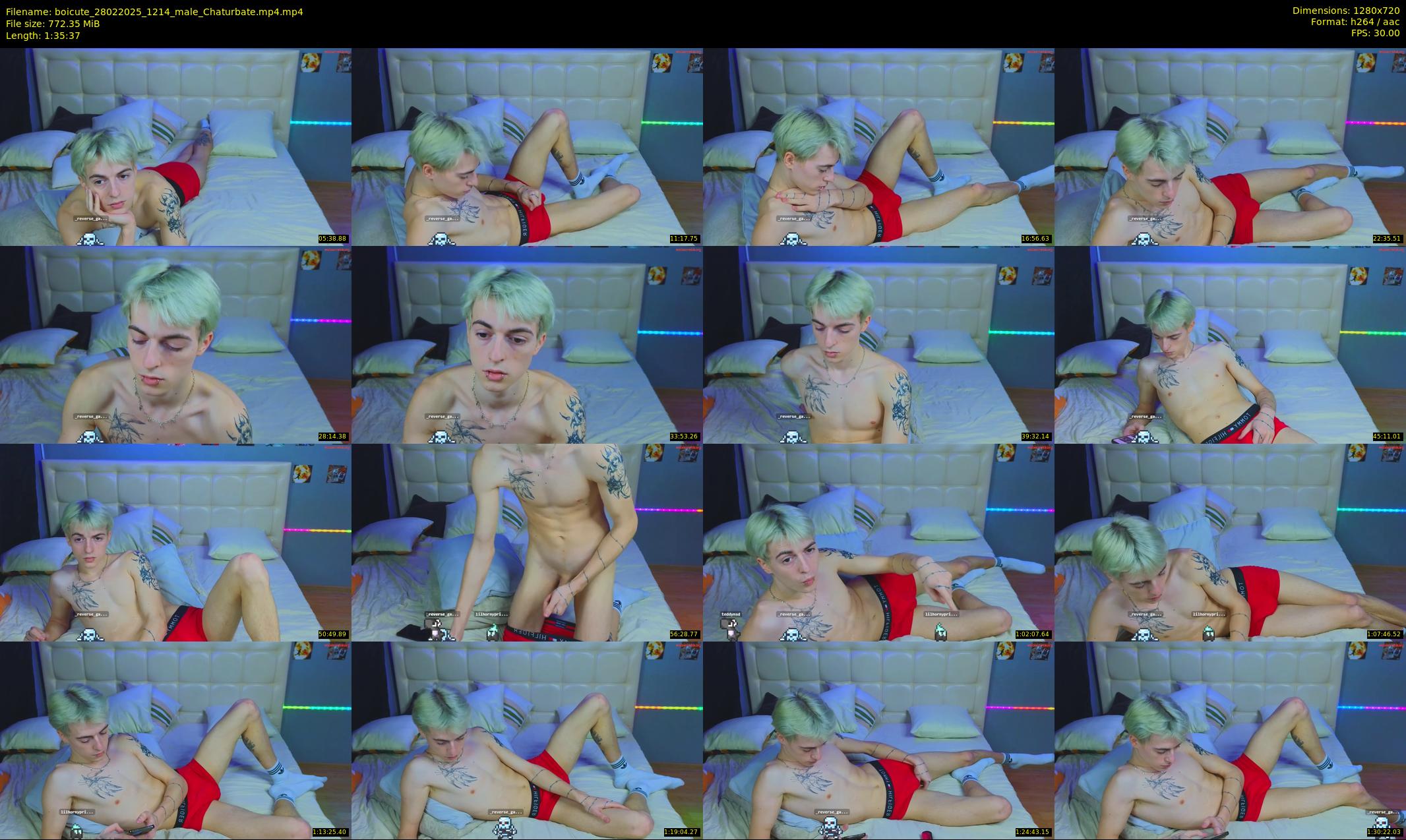 boicute — 96 minute Chaturbate male cam show recording, 720p, Feb 28, 2025