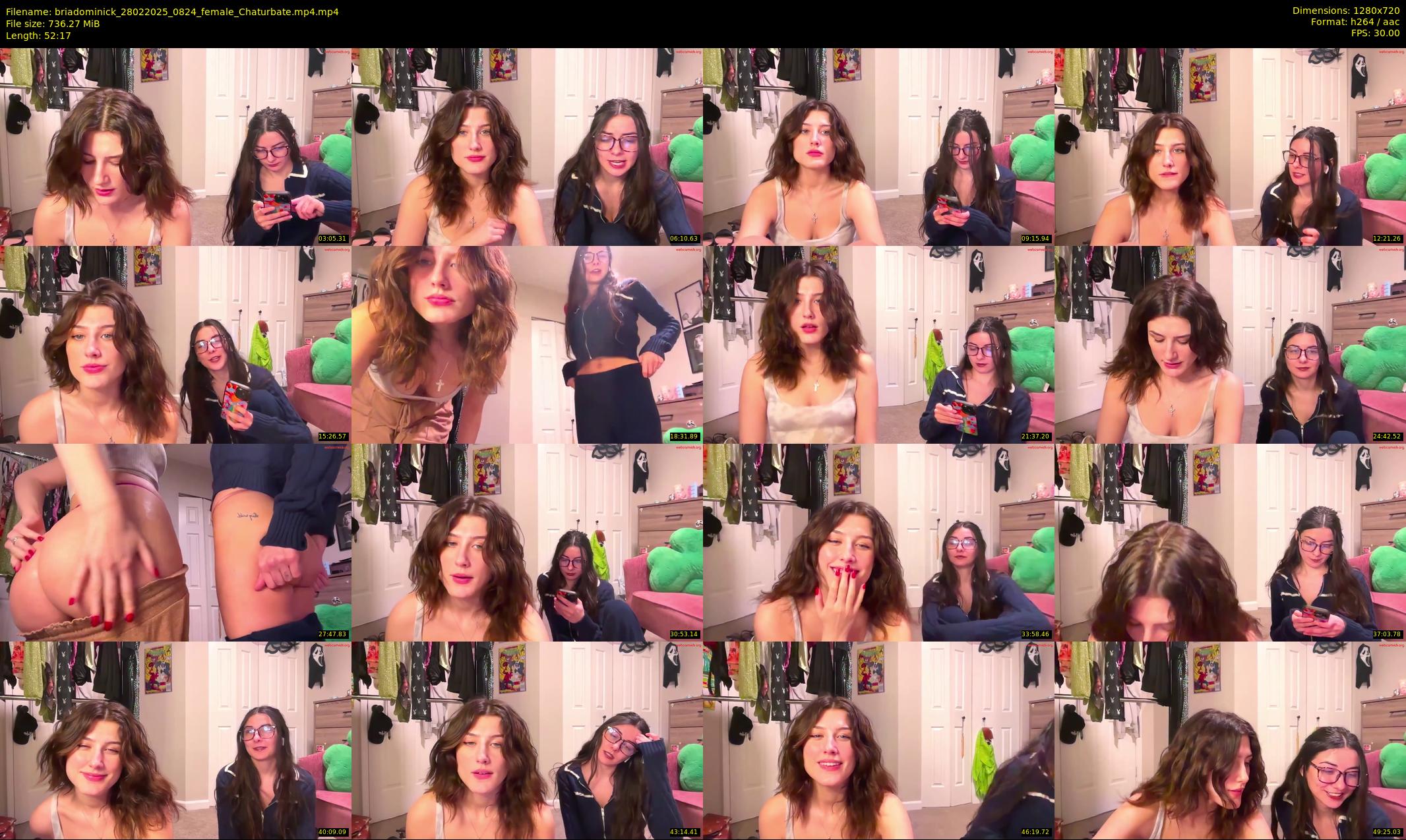 briadominick — 53 minute Chaturbate couple cam show recording, 720p, Feb 28, 2025
