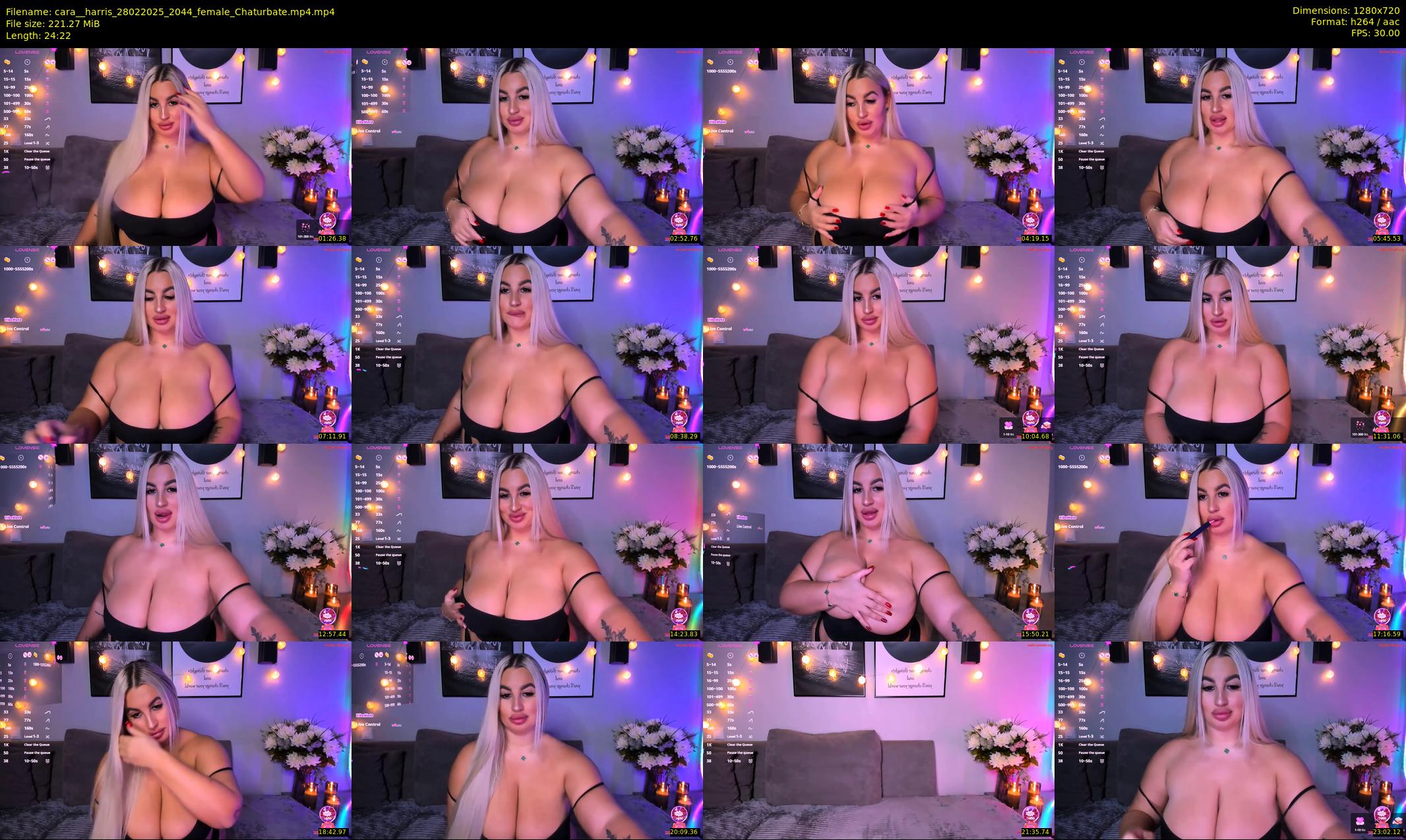 cara__harris — 25 minute Chaturbate female cam show recording, 720p, Feb 28, 2025
