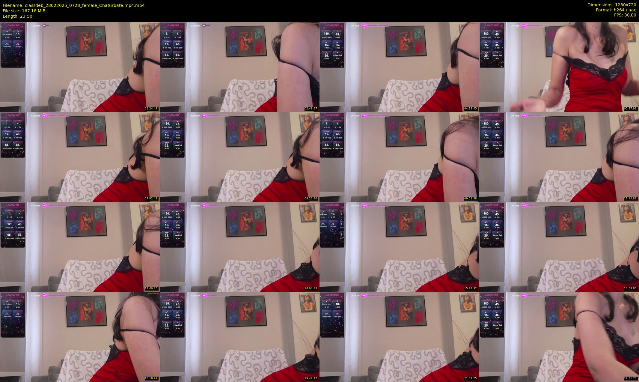 classdeb — 24 minute Chaturbate female cam show recording, 720p, Feb 28, 2025