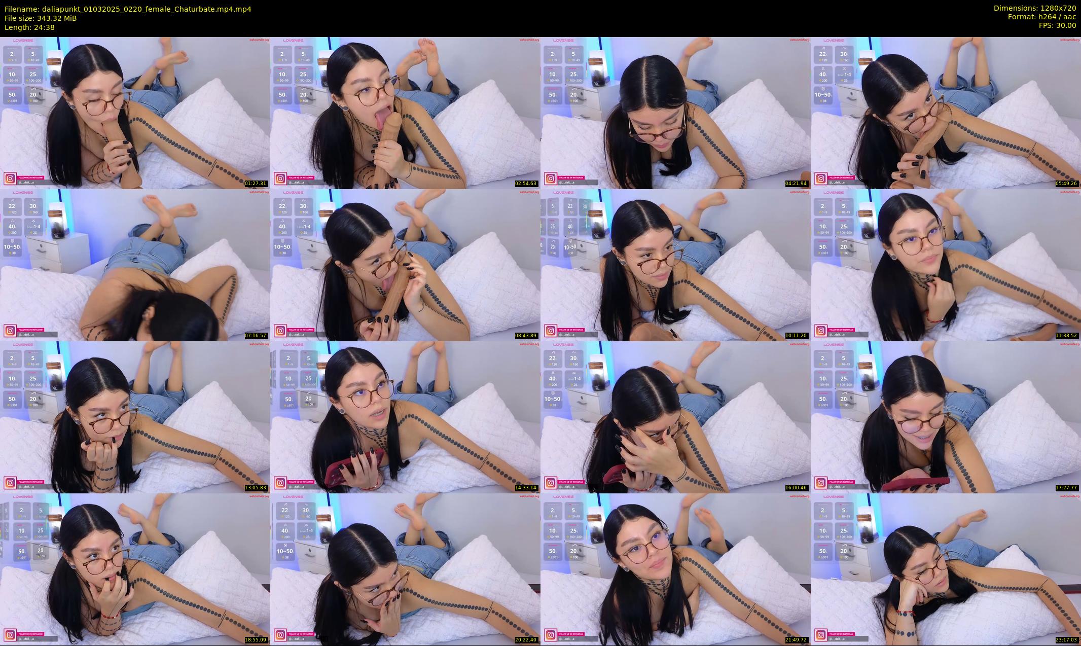 daliapunkt — 25 minute Chaturbate female cam show recording, 720p, Mar 1, 2025