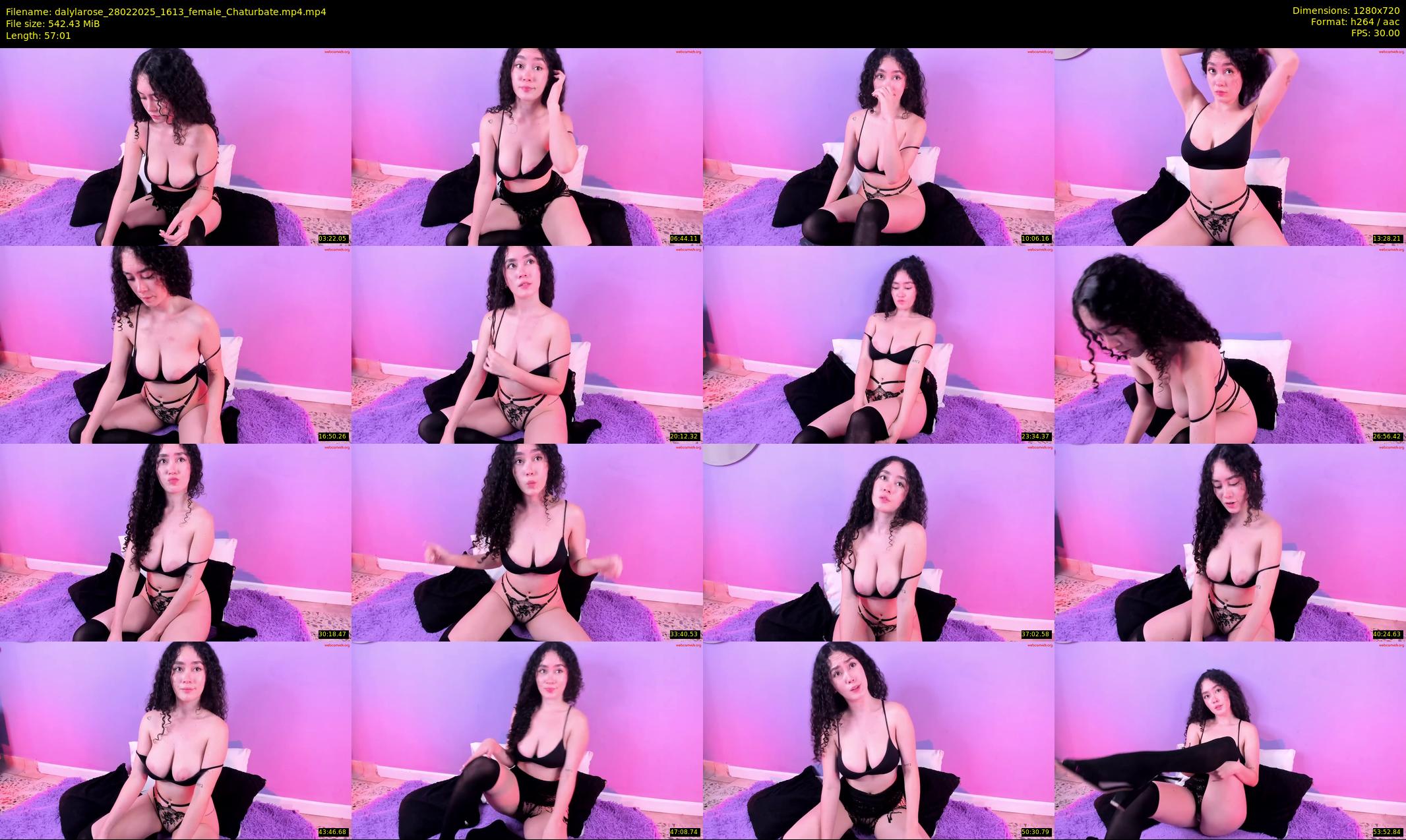 dalylarose — 58 minute Chaturbate female cam show recording, 720p, Feb 28, 2025