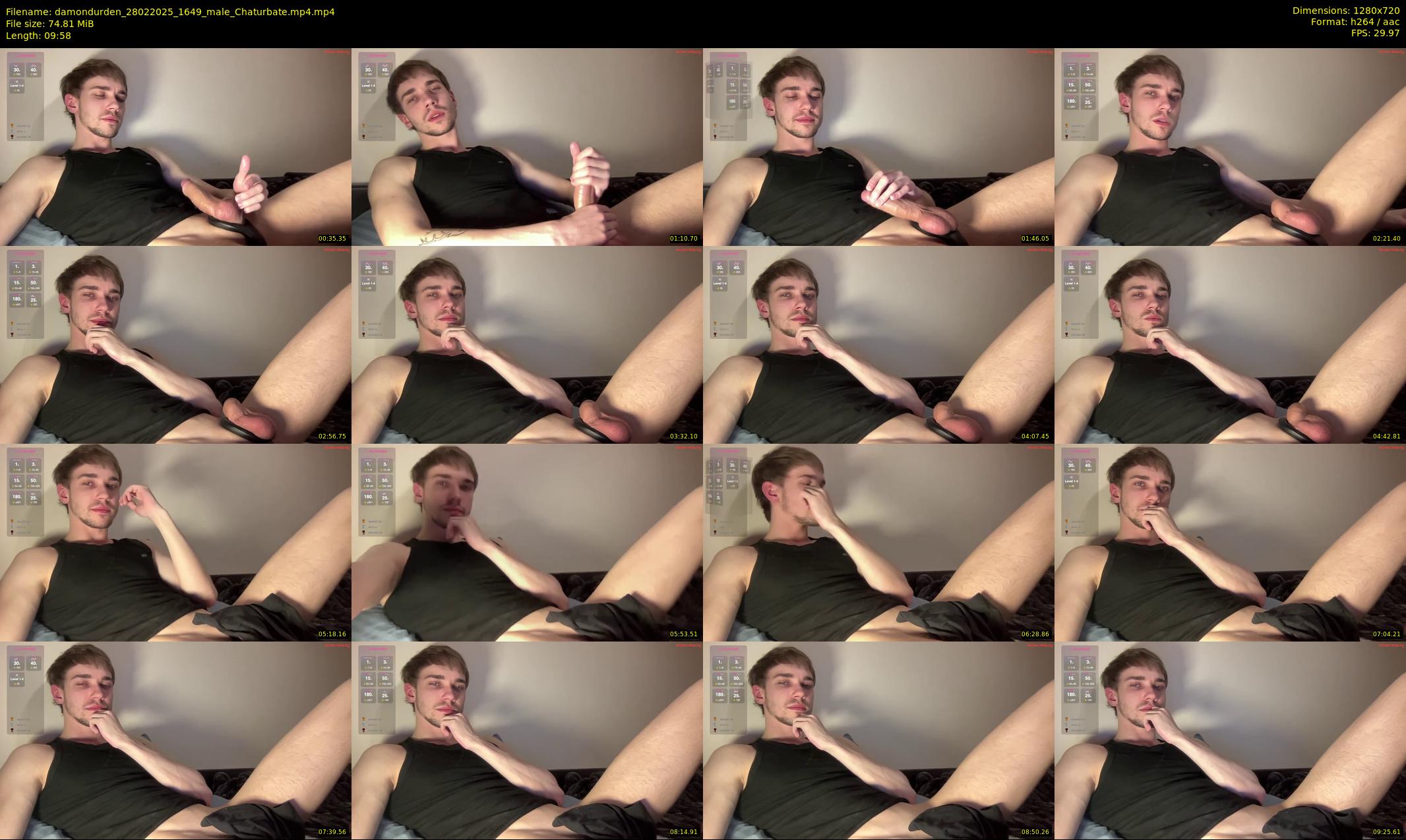 damondurden — 10 minute Chaturbate male cam show recording, 720p, Feb 28, 2025