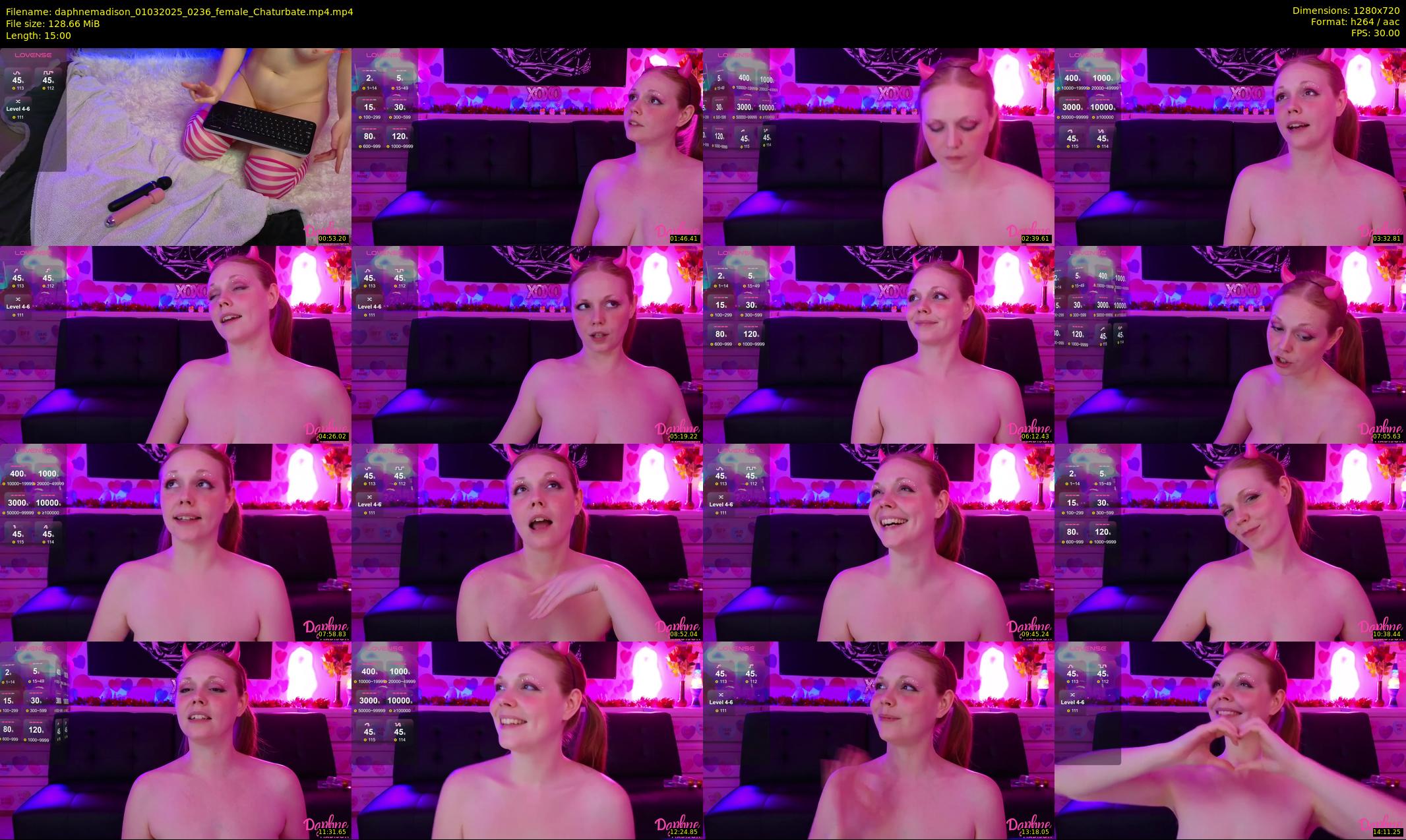 daphnemadison — 15 minute Chaturbate couple cam show recording, 720p, Mar 1, 2025