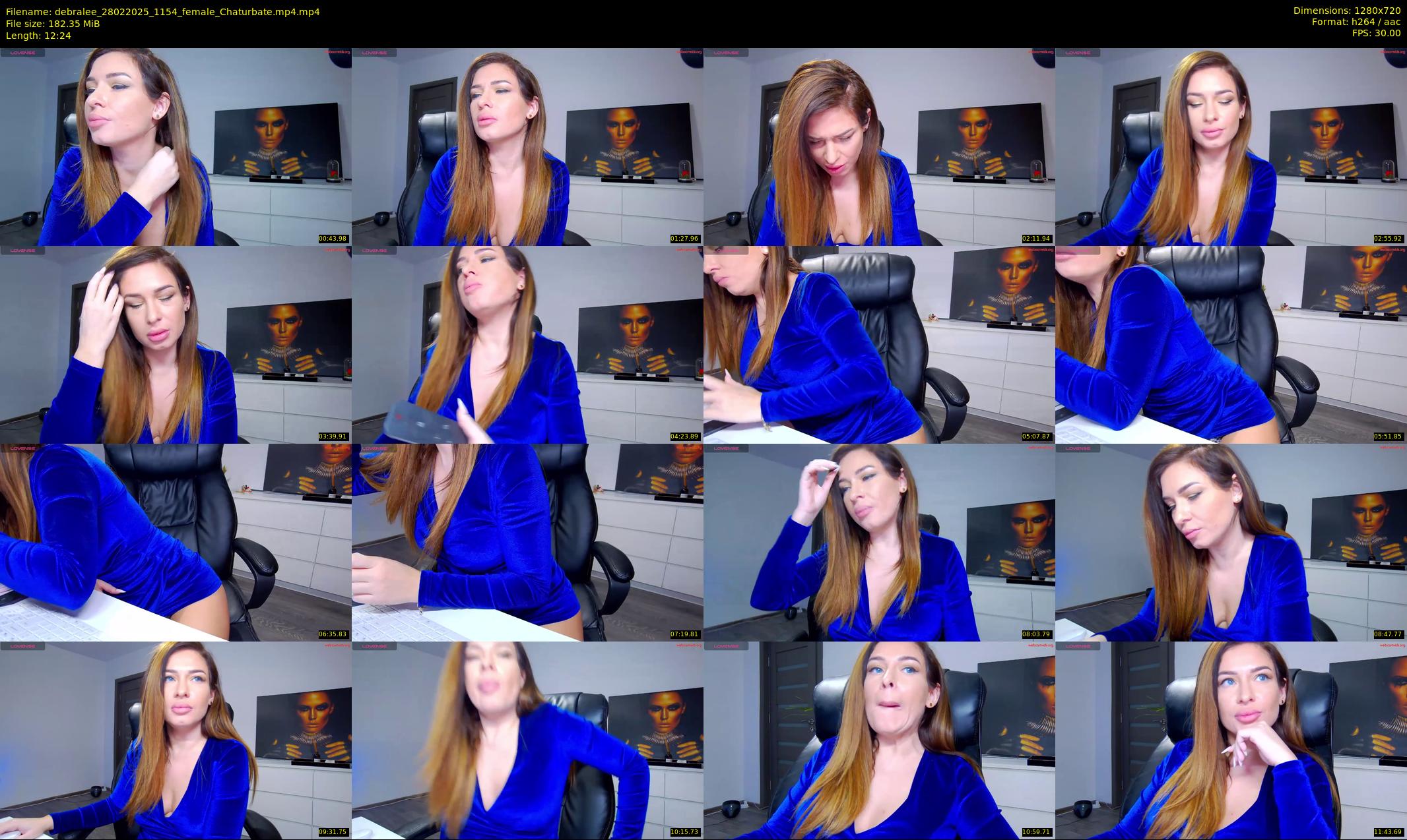 debralee — 13 minute Chaturbate female cam show recording, 720p, Feb 28, 2025