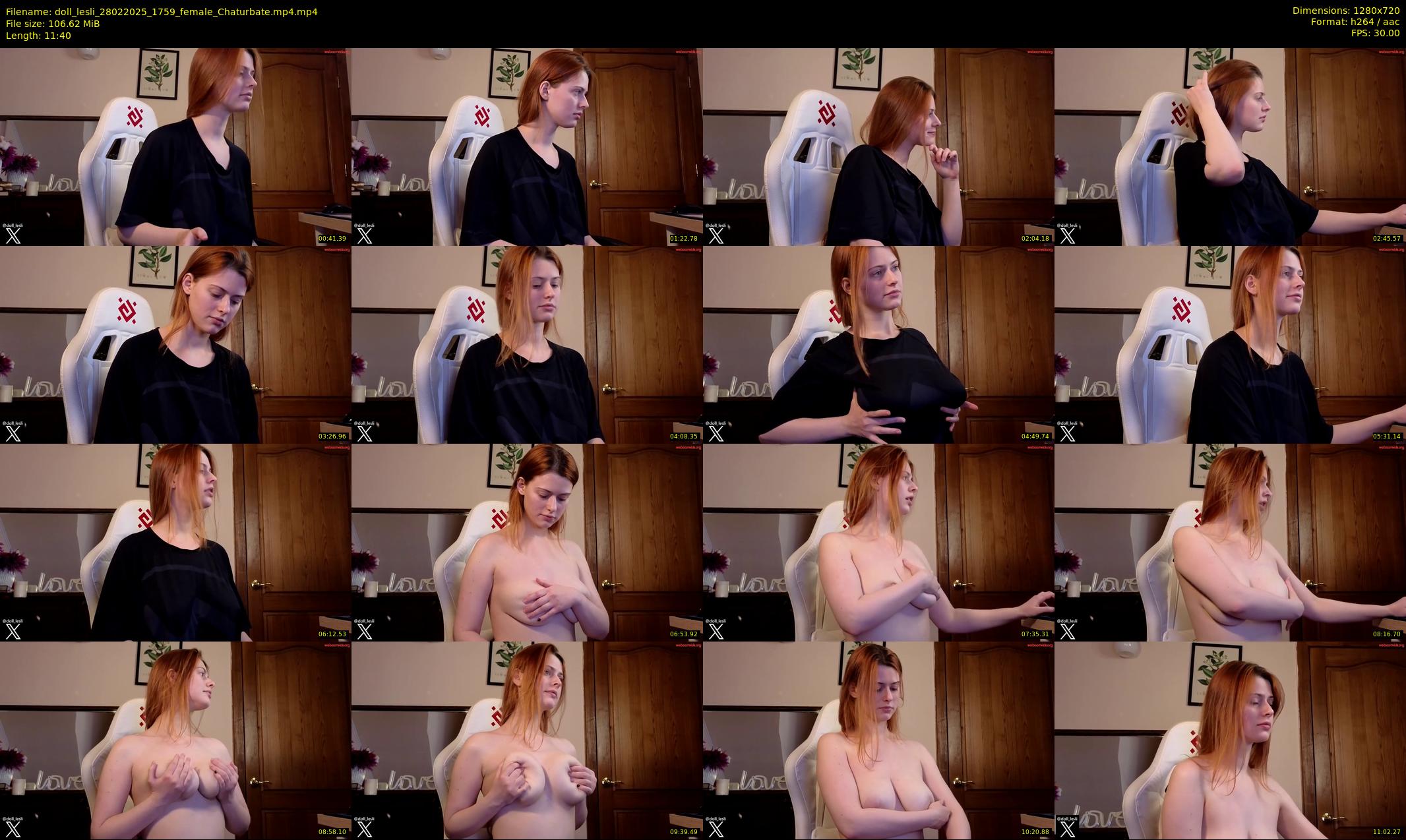 doll_lesli — 12 minute Chaturbate female cam show recording, 720p, Feb 28, 2025