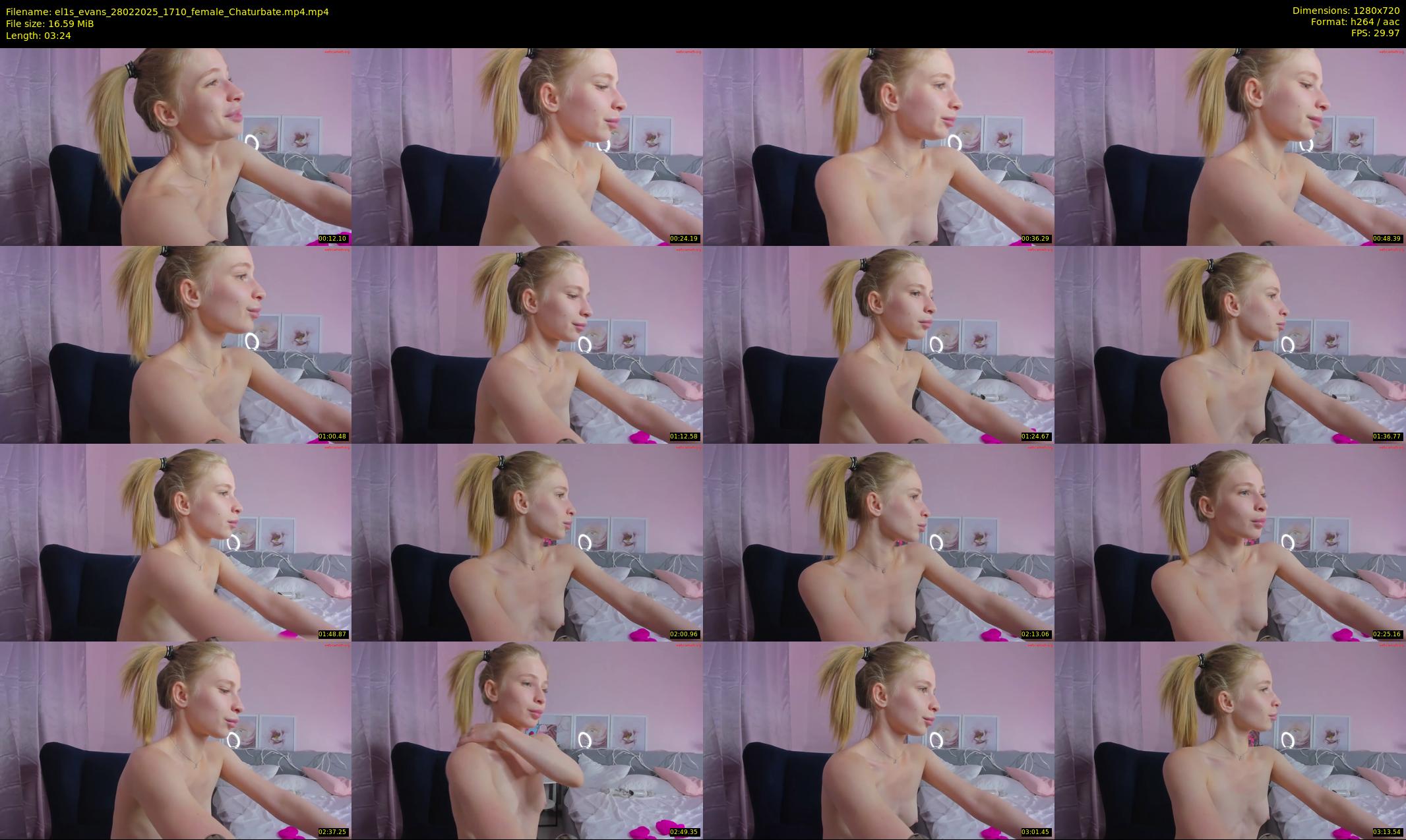 el1s_evans — 4 minute Chaturbate female cam show recording, 720p, Feb 28, 2025