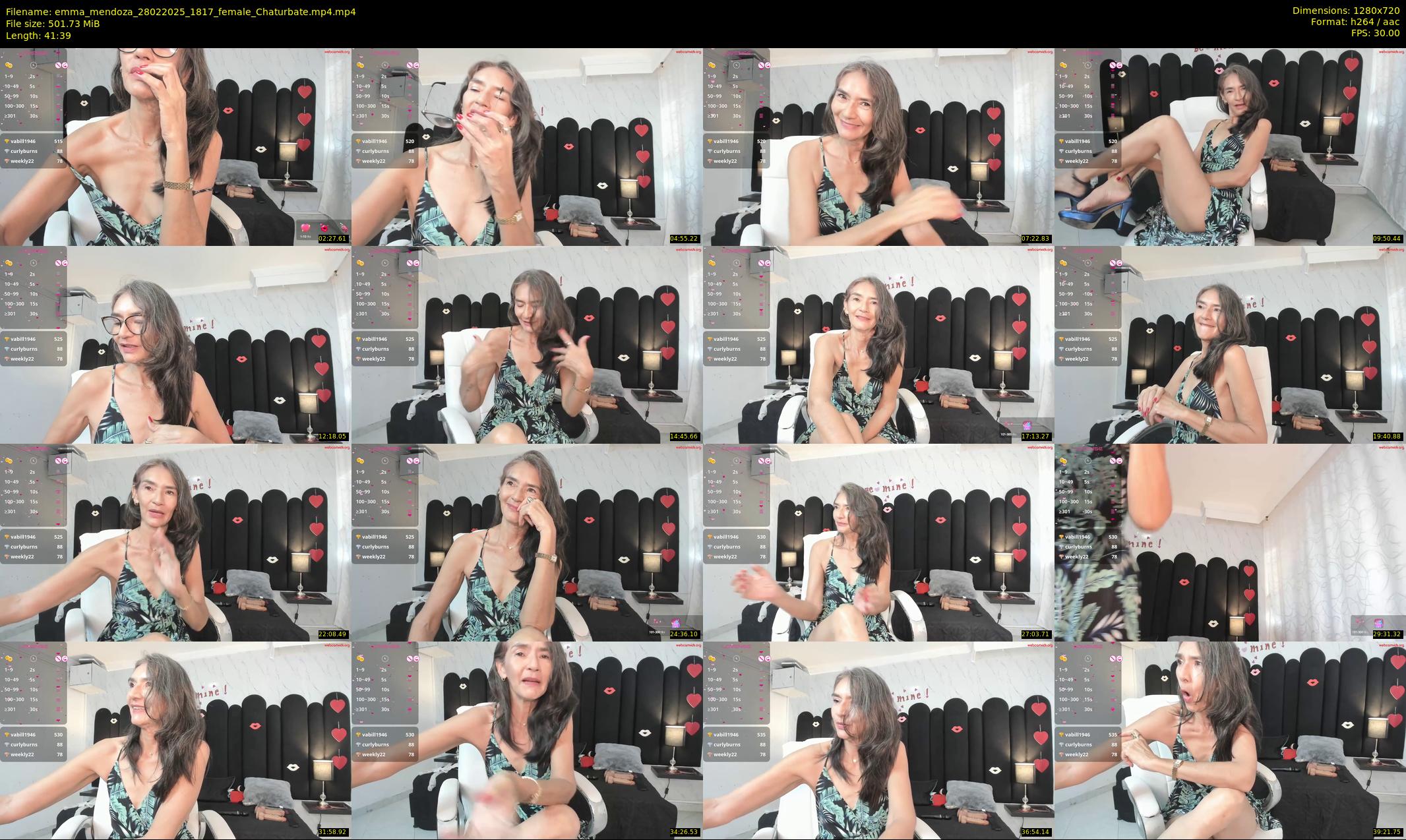 emma_mendoza — 42 minute Chaturbate female cam show recording, 720p, Feb 28, 2025
