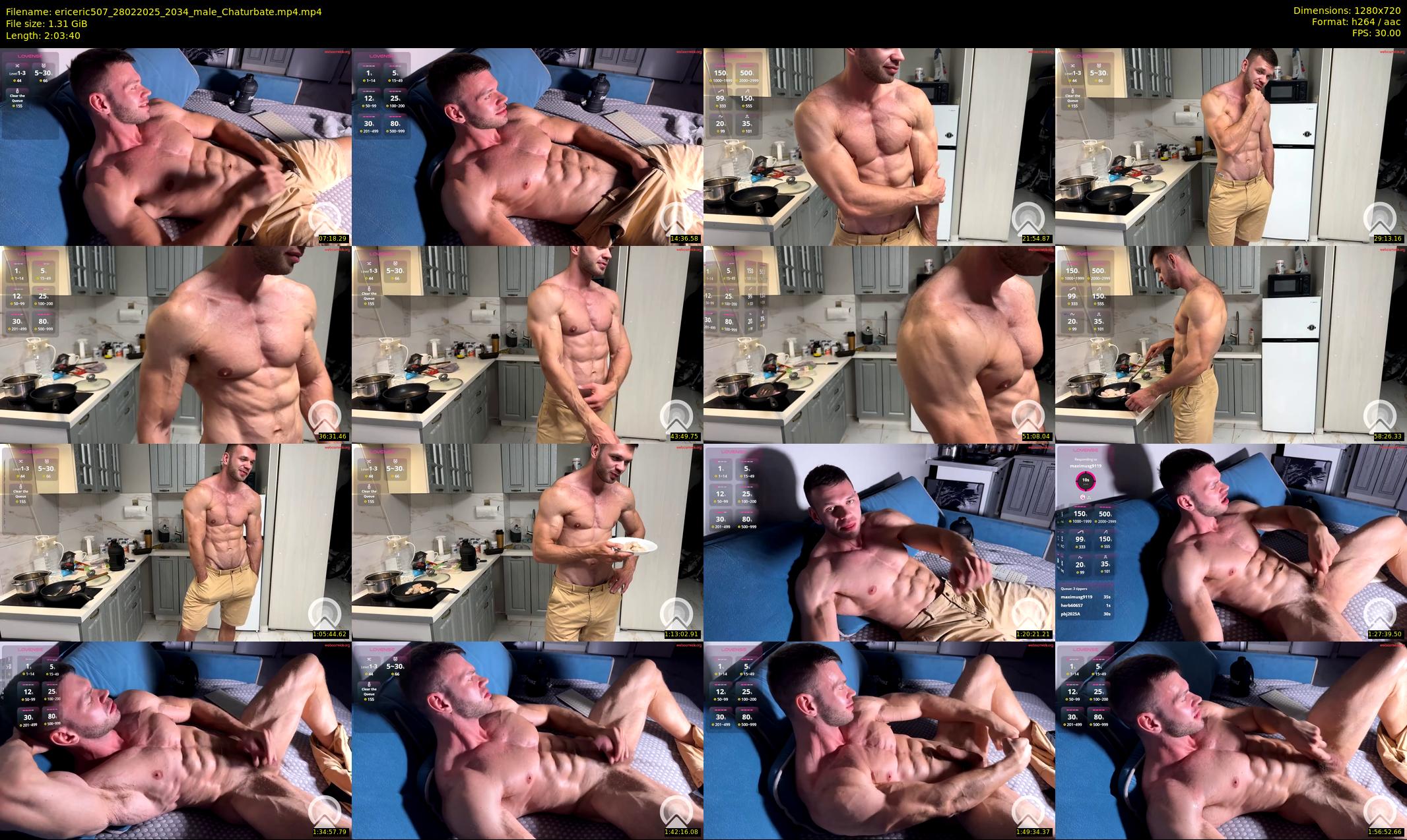 ericeric507 — 124 minute Chaturbate male cam show recording, 720p, Feb 28, 2025