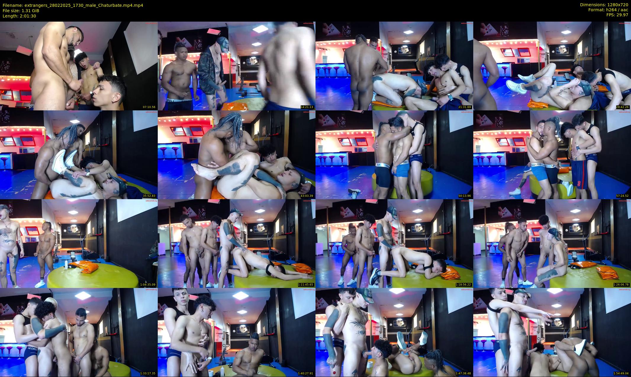 extrangers — 122 minute Chaturbate male cam show recording, 720p, Feb 28, 2025