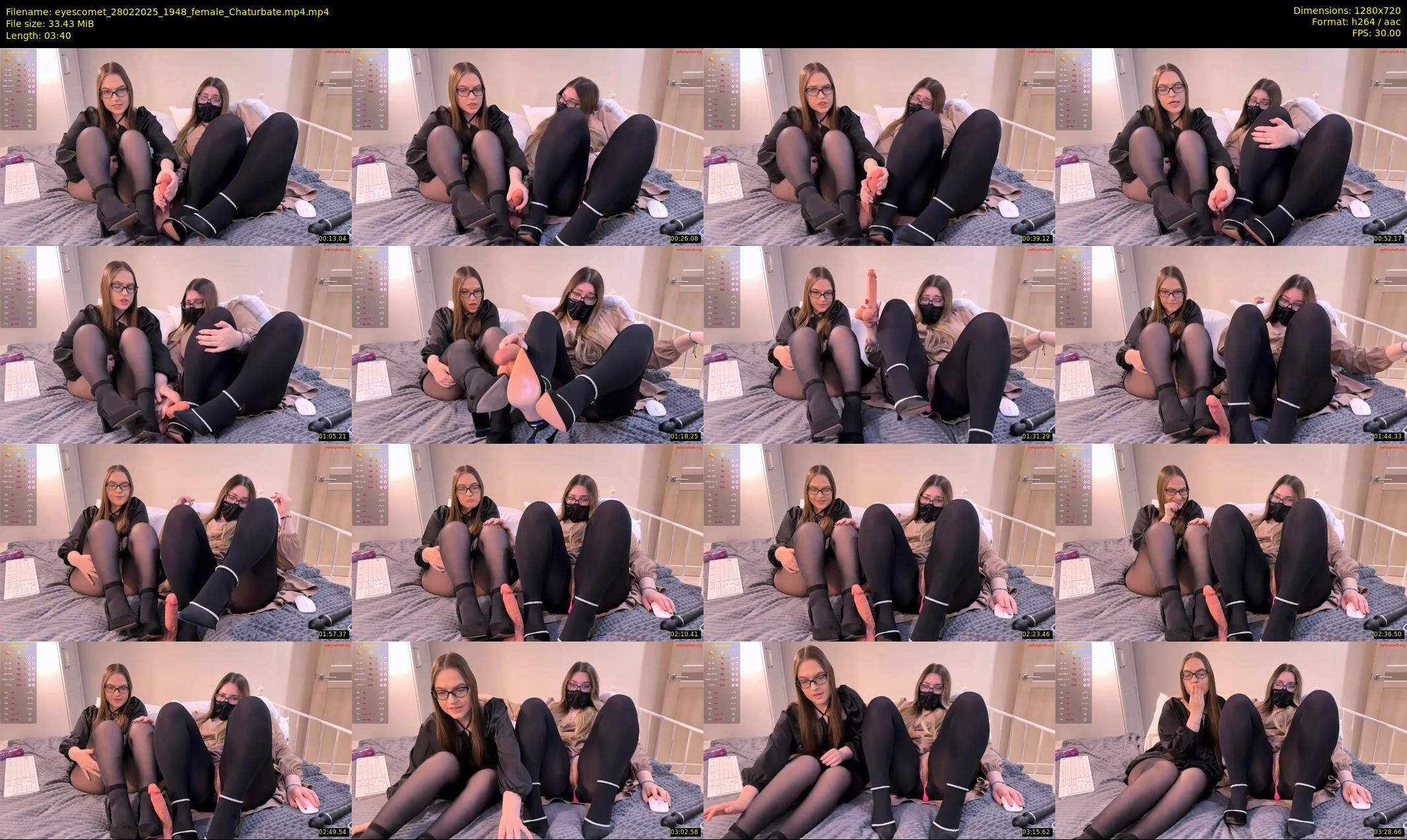 eyescomet — 4 minute Chaturbate female cam show recording, 720p, Feb 28, 2025