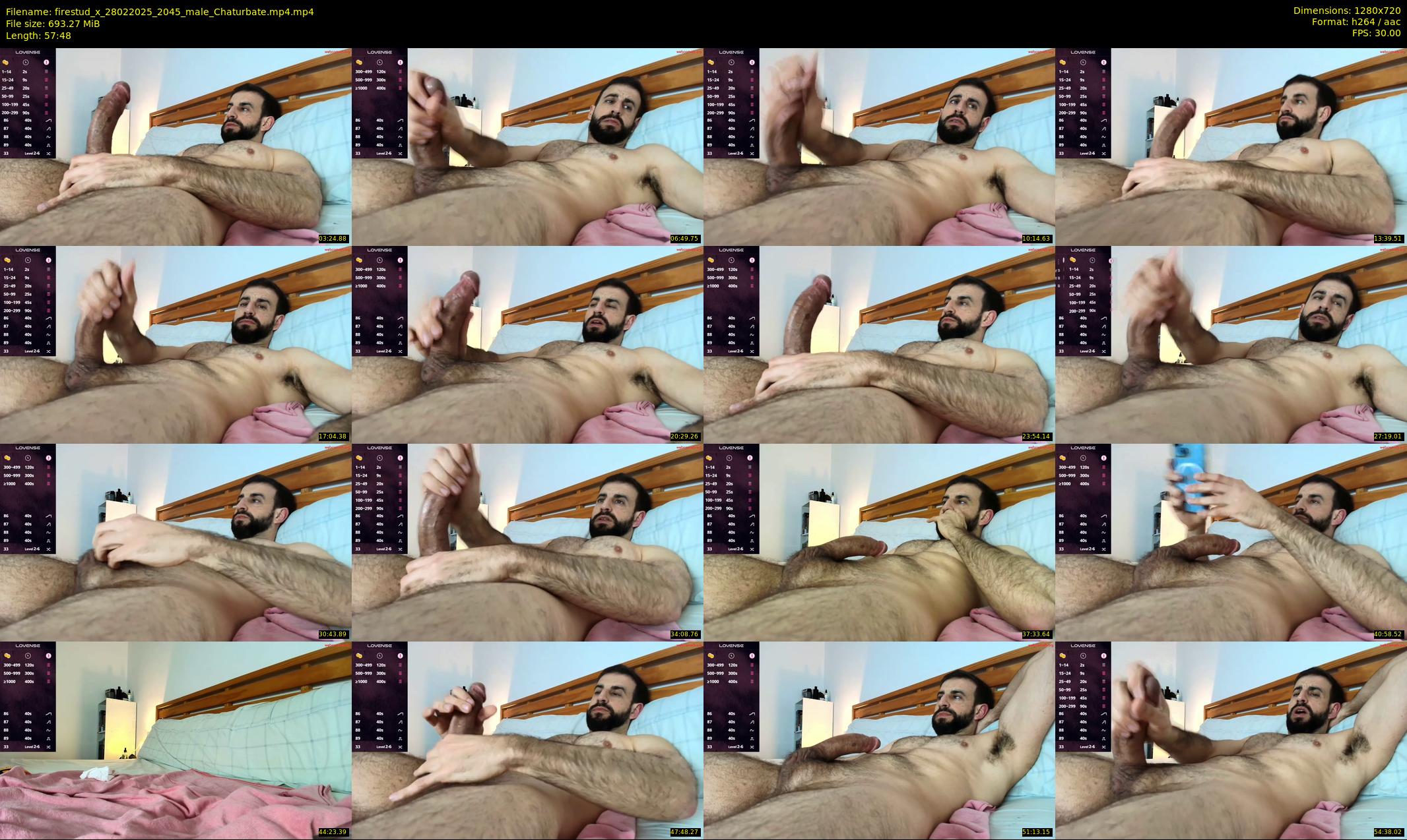 firestud_x — 58 minute Chaturbate male cam show recording, 720p, Feb 28, 2025