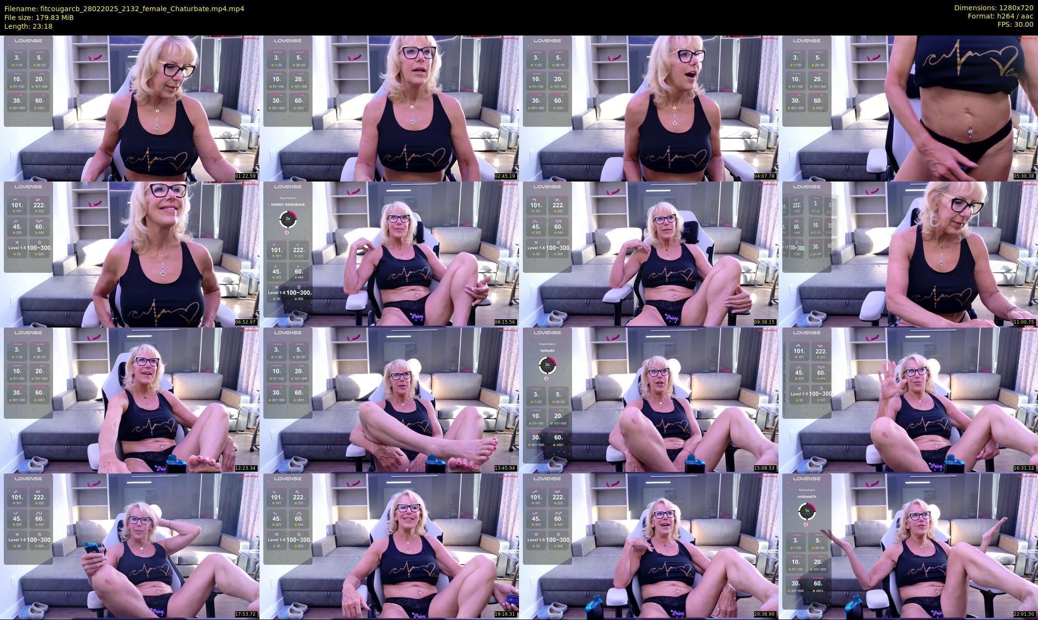 fitcougarcb — 24 minute Chaturbate female cam show recording, 720p, Feb 28, 2025