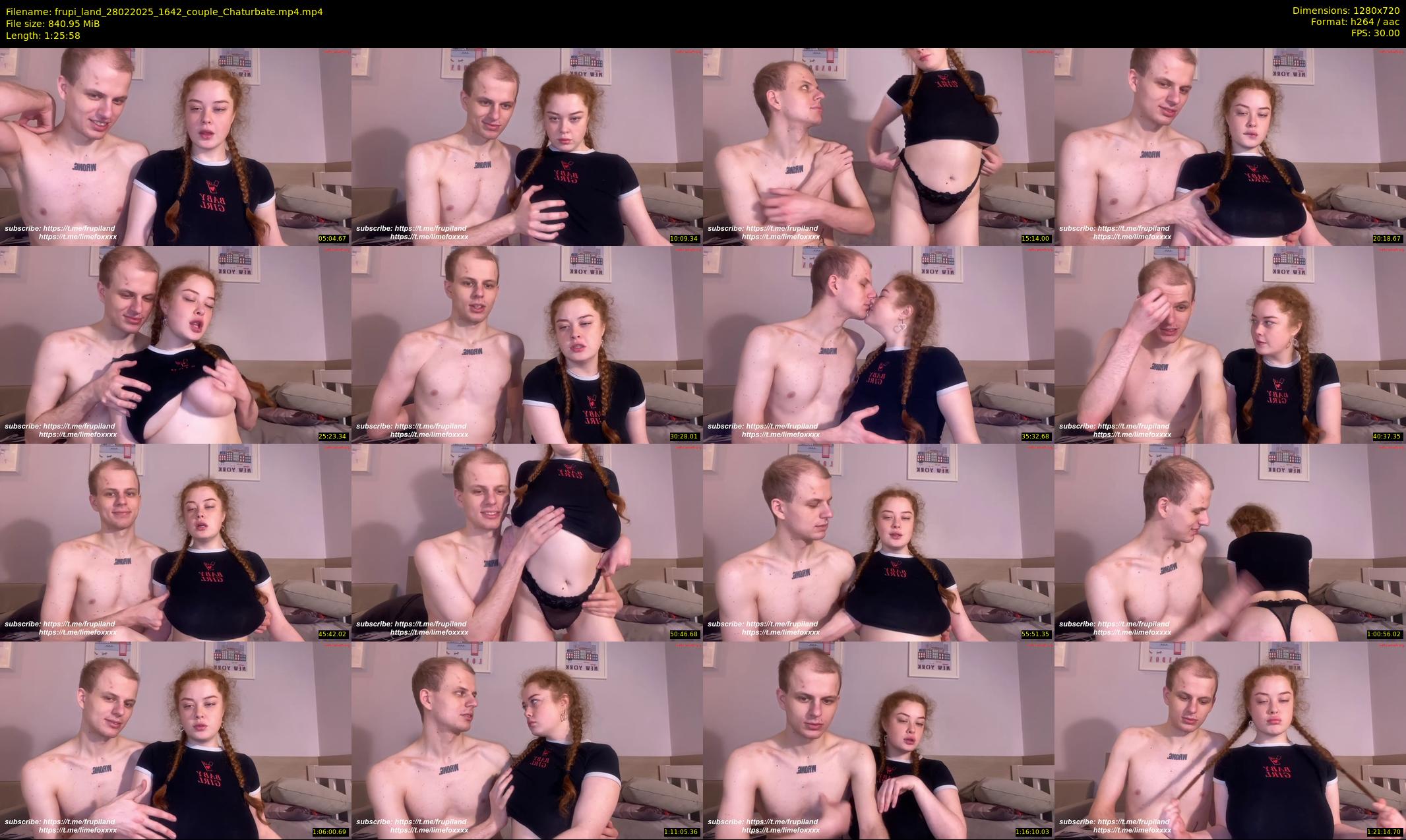 frupi_land — 86 minute Chaturbate couple cam show recording, 720p, Feb 28, 2025
