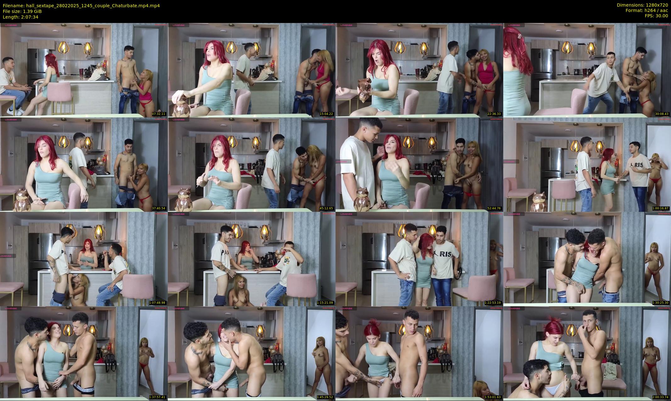 hall_sextape — 128 minute Chaturbate couple cam show recording, 720p, Feb 28, 2025