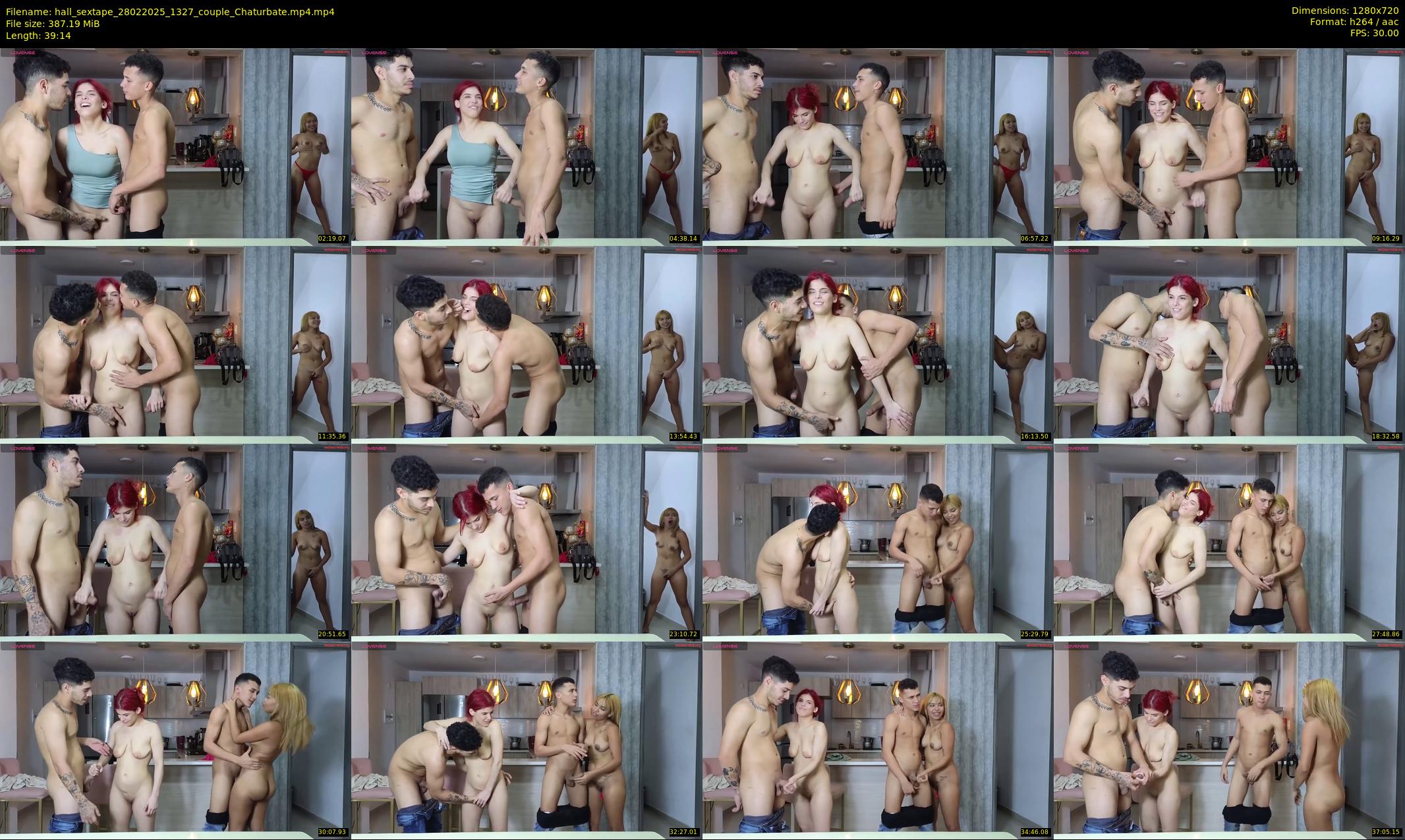 hall_sextape — 40 minute Chaturbate couple cam show recording, 720p, Feb 28, 2025