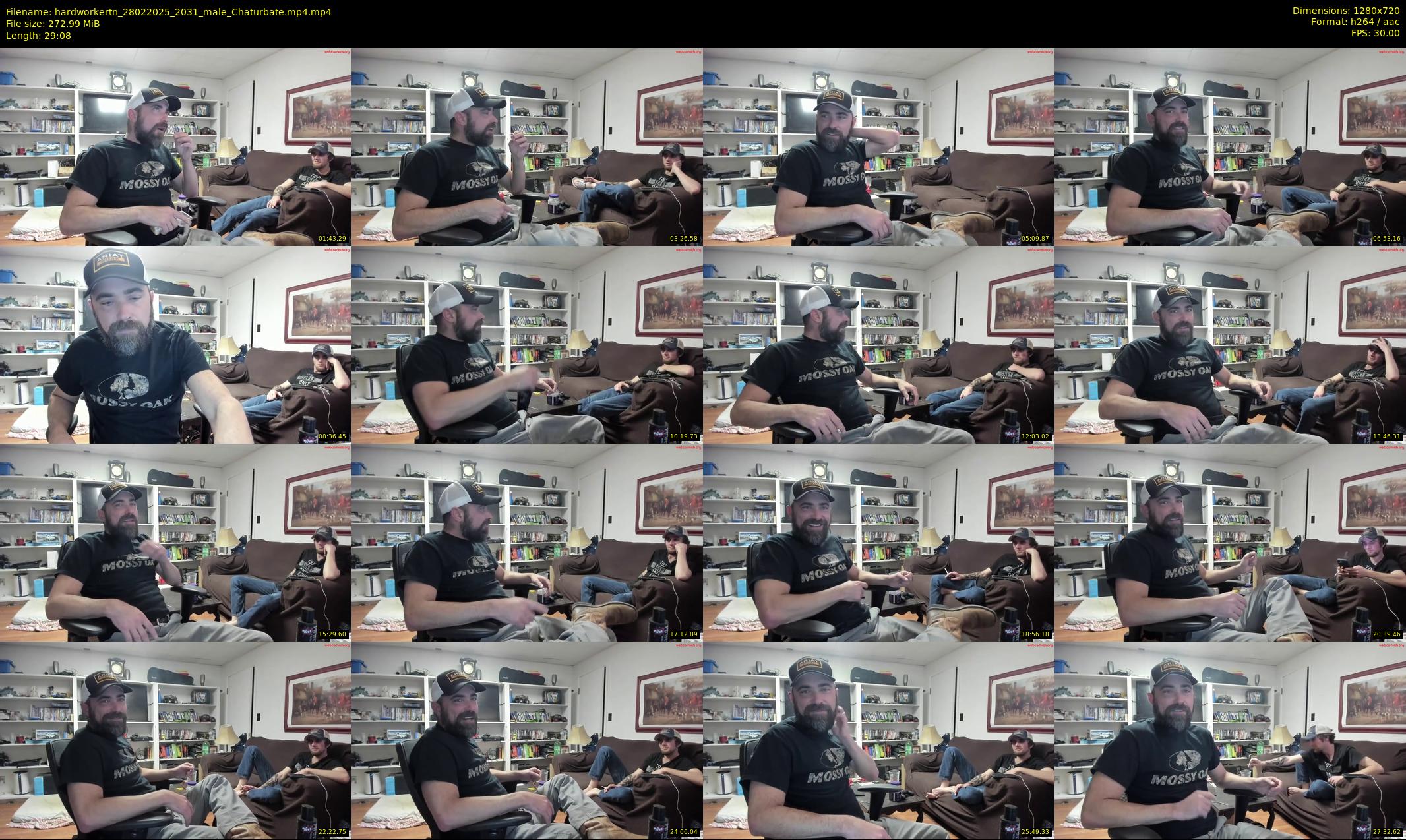 hardworkertn — 30 minute Chaturbate male cam show recording, 720p, Feb 28, 2025