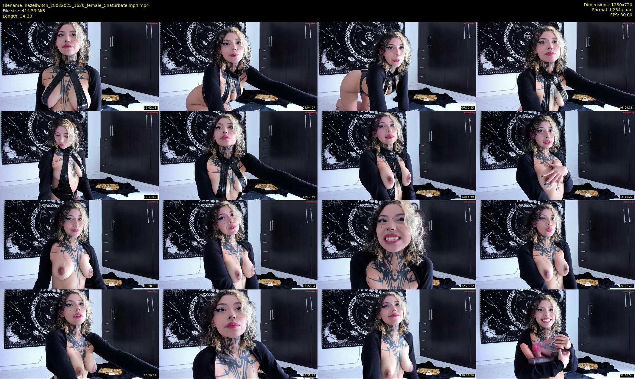 hazellwitch — 35 minute Chaturbate female cam show recording, 720p, Feb 28, 2025