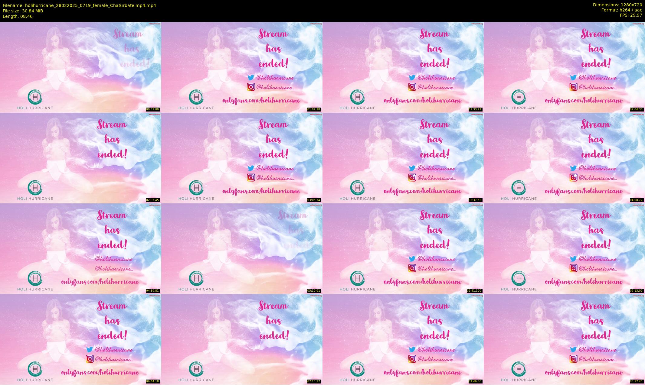 holihurricane — 9 minute Chaturbate female cam show recording, 720p, Feb 28, 2025