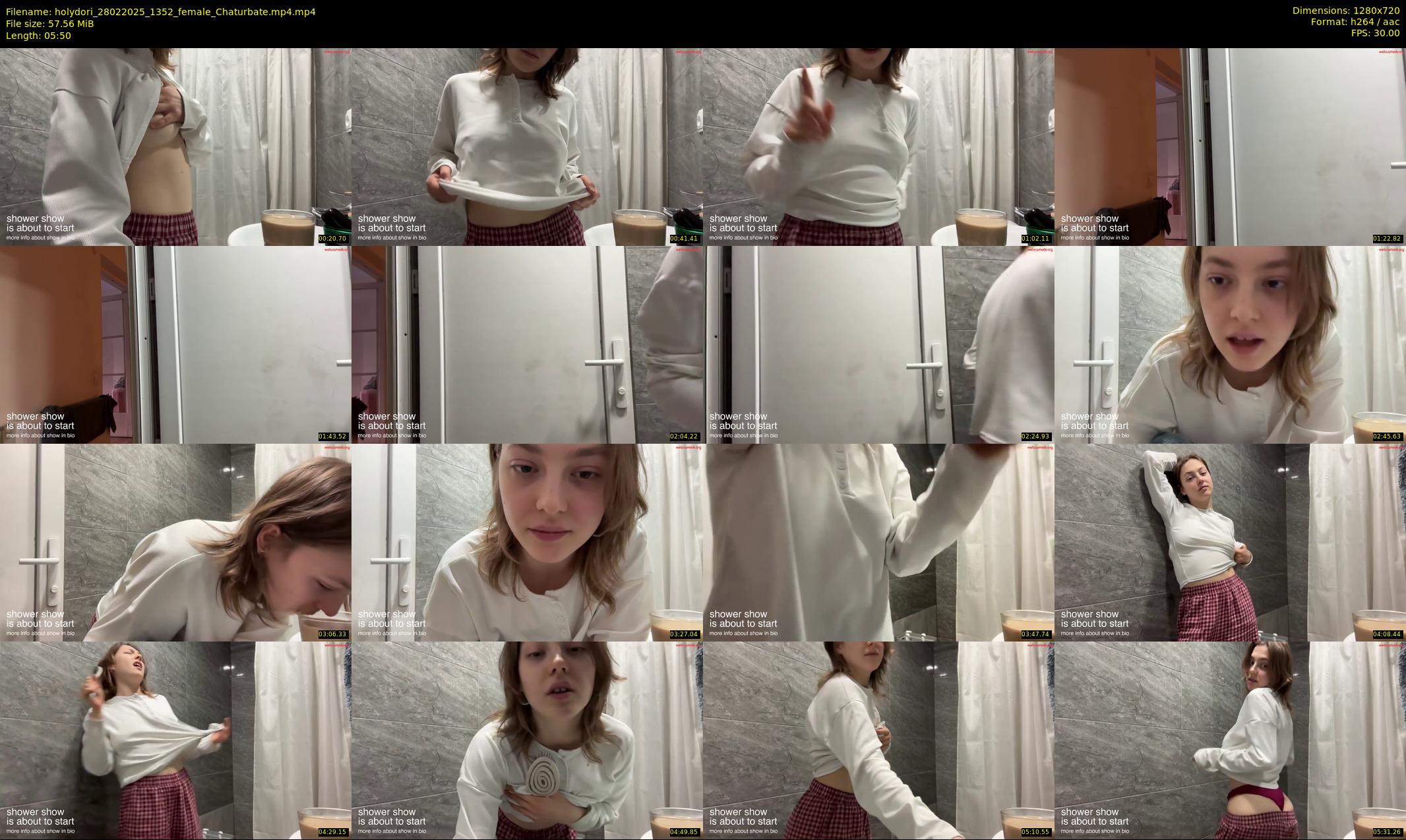 holydori — 6 minute Chaturbate female cam show recording, 720p, Feb 28, 2025