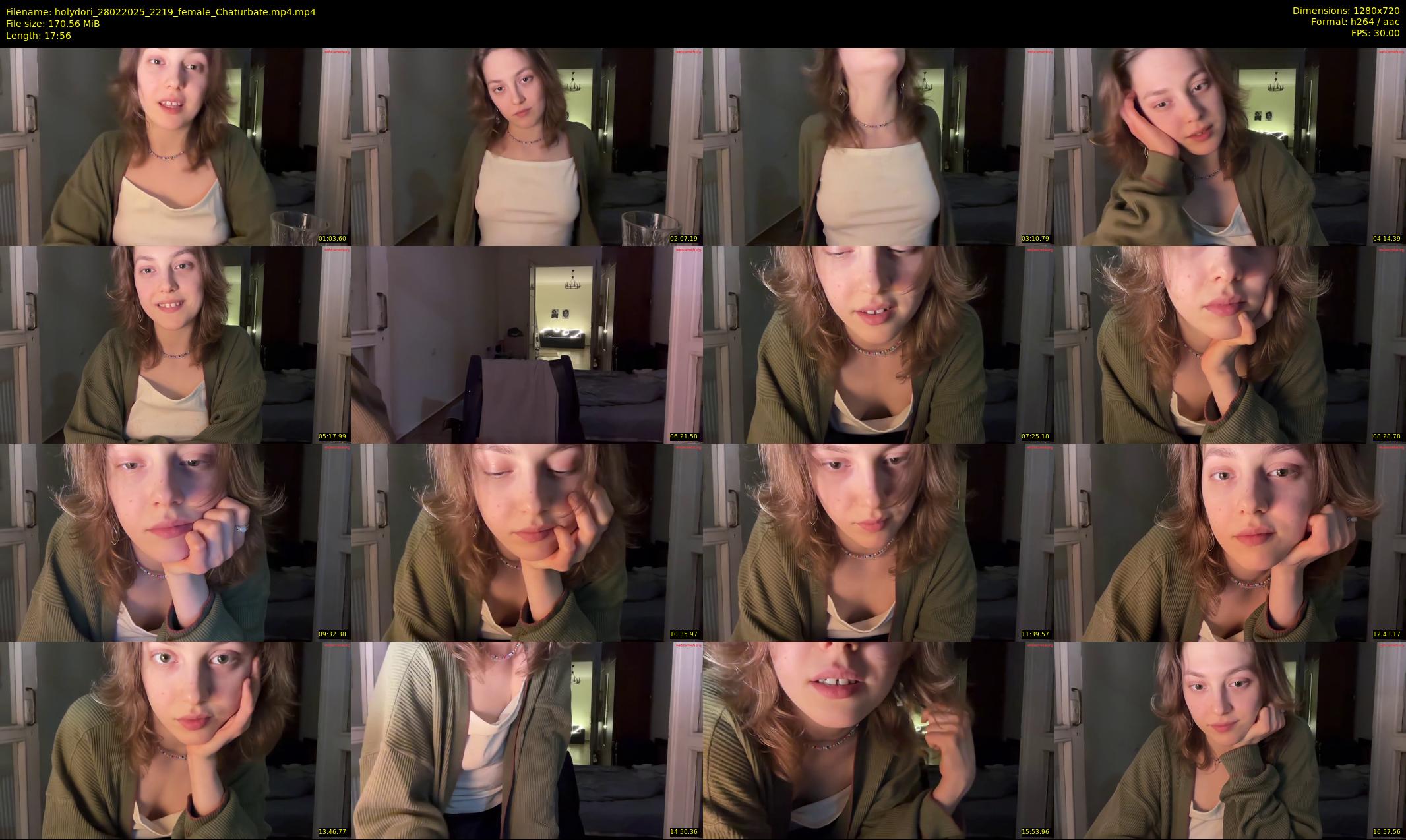 holydori — 18 minute Chaturbate female cam show recording, 720p, Feb 28, 2025