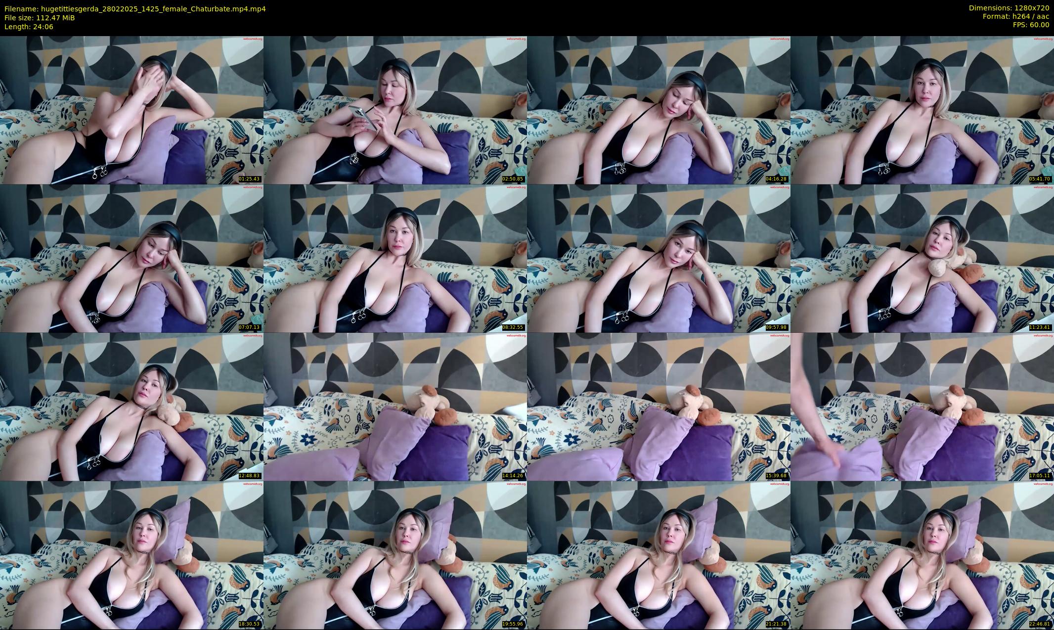 hugetittiesgerda — 25 minute Chaturbate female cam show recording, 720p, Feb 28, 2025