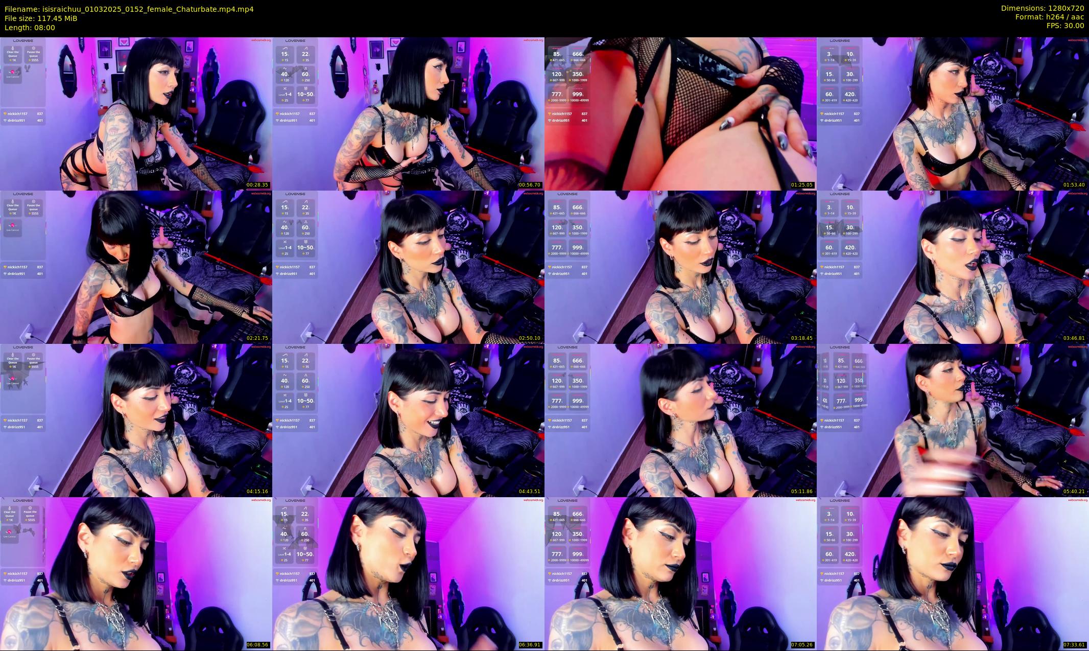isisraichuu — 8 minute Chaturbate female cam show recording, 720p, Mar 1, 2025