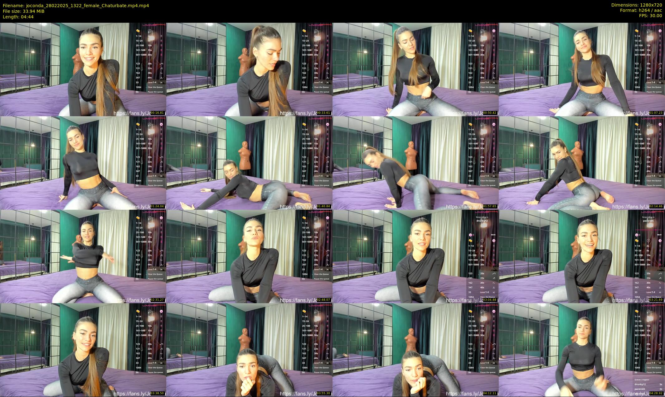 joconda — 5 minute Chaturbate female cam show recording, 720p, Feb 28, 2025