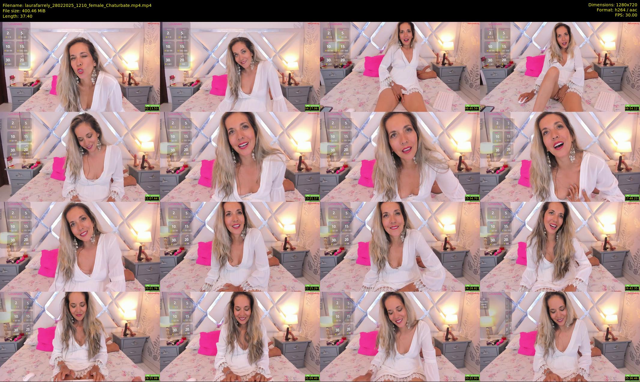 laurafarrely — 38 minute Chaturbate female cam show recording, 720p, Feb 28, 2025