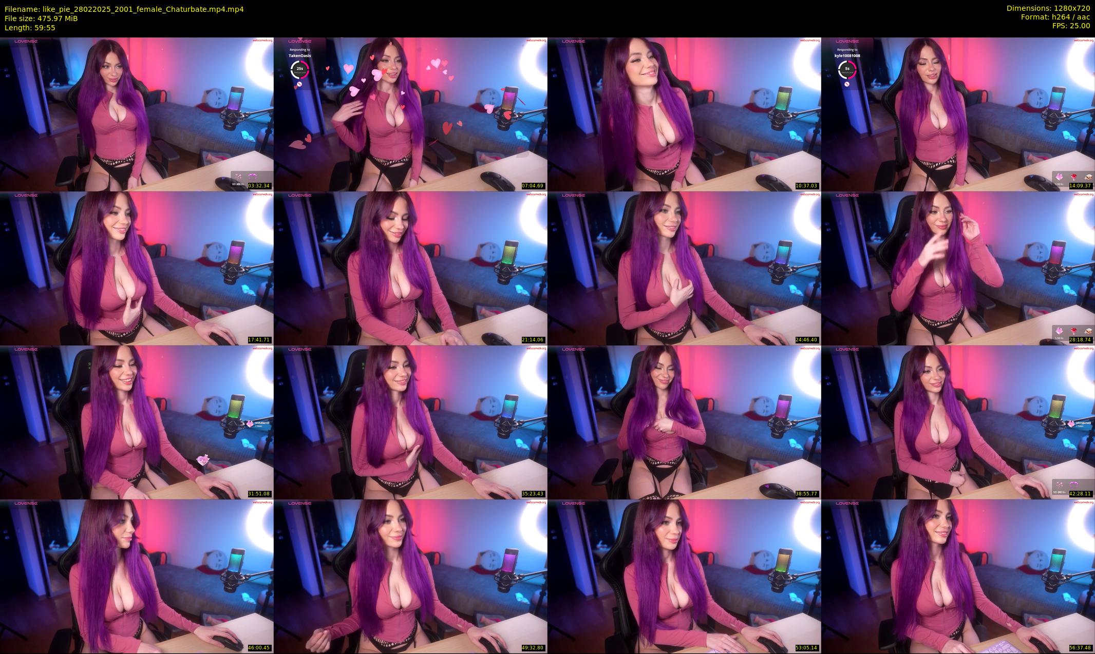 like_pie — 60 minute Chaturbate couple cam show recording, 720p, Feb 28, 2025