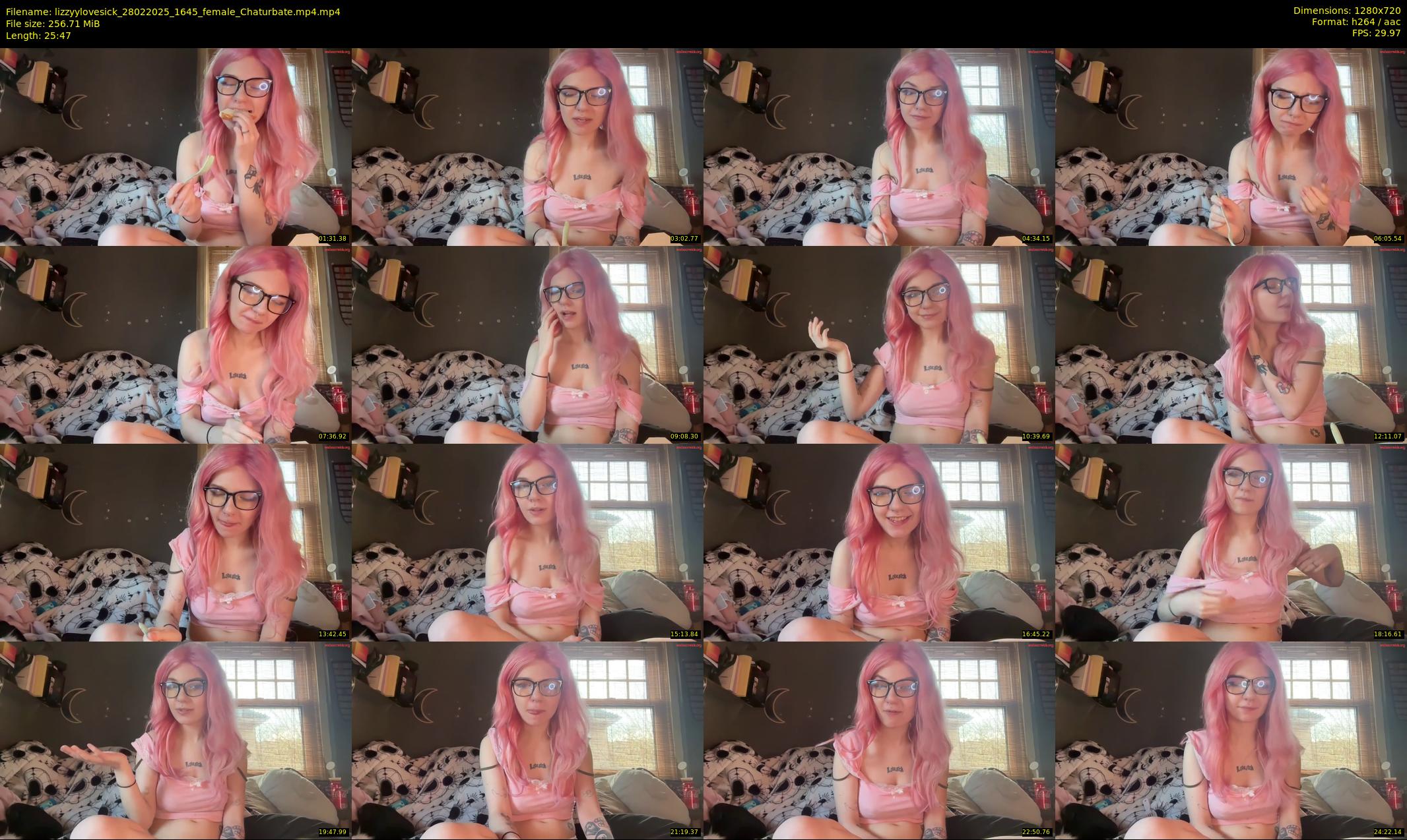 lizzyylovesick — 26 minute Chaturbate female cam show recording, 720p, Feb 28, 2025