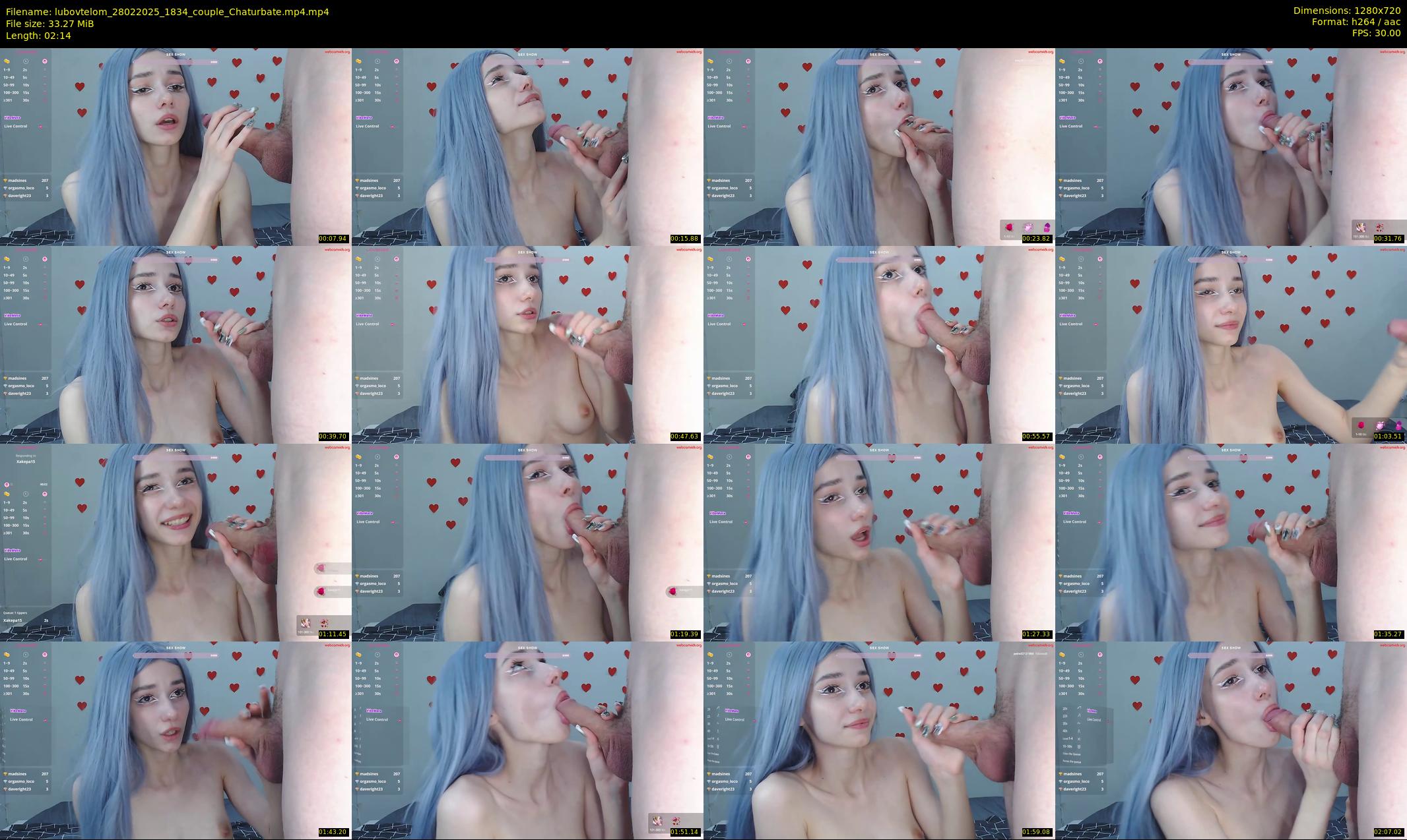lubovtelom — 3 minute Chaturbate couple cam show recording, 720p, Feb 28, 2025