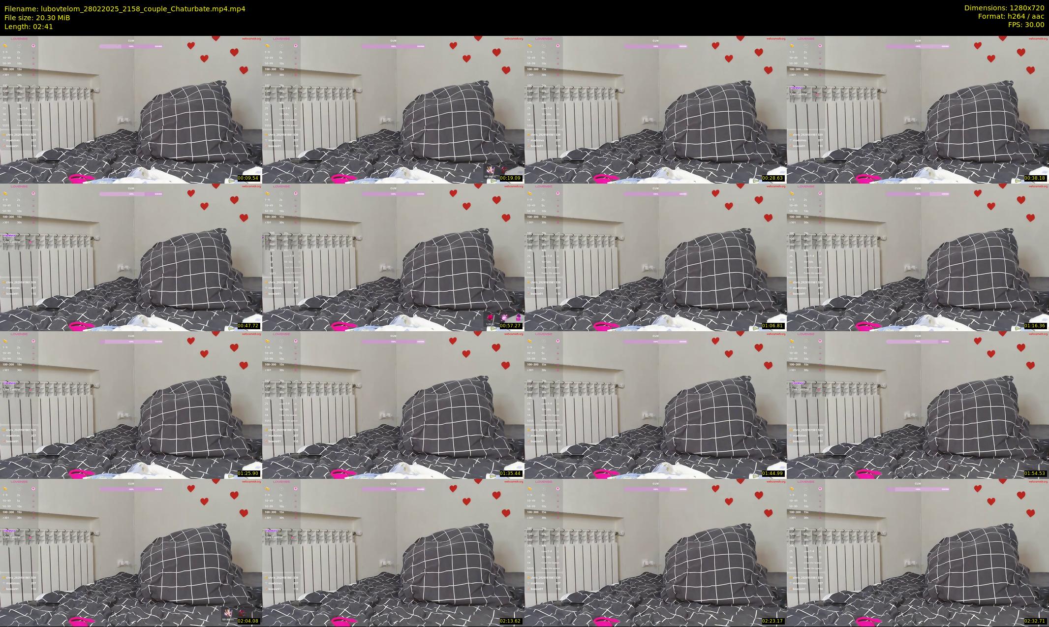 lubovtelom — 3 minute Chaturbate couple cam show recording, 720p, Feb 28, 2025