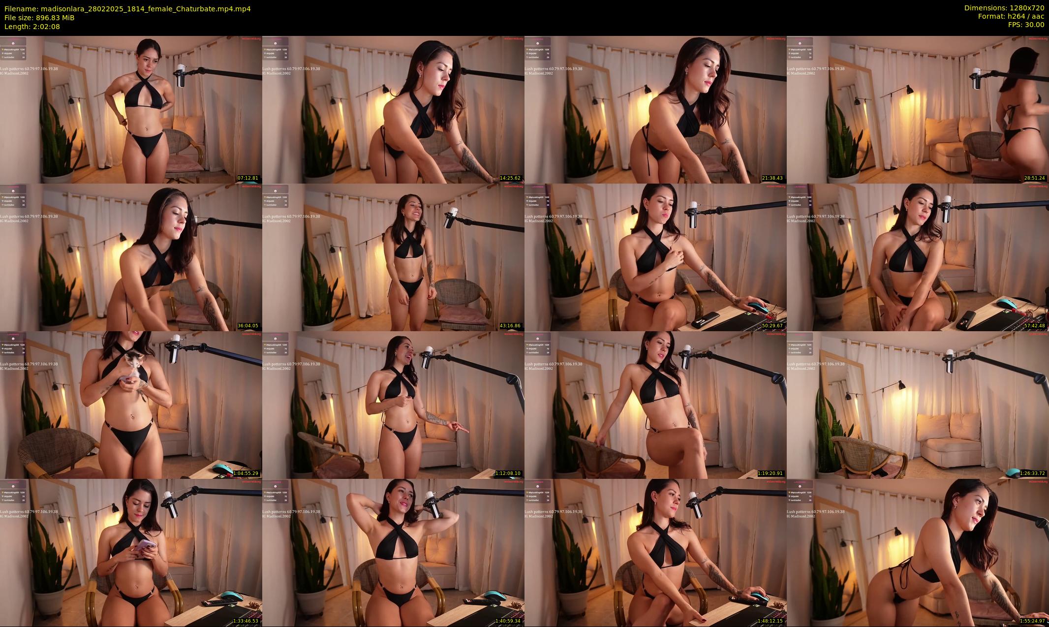 madisonlara — 123 minute Chaturbate female cam show recording, 720p, Feb 28, 2025