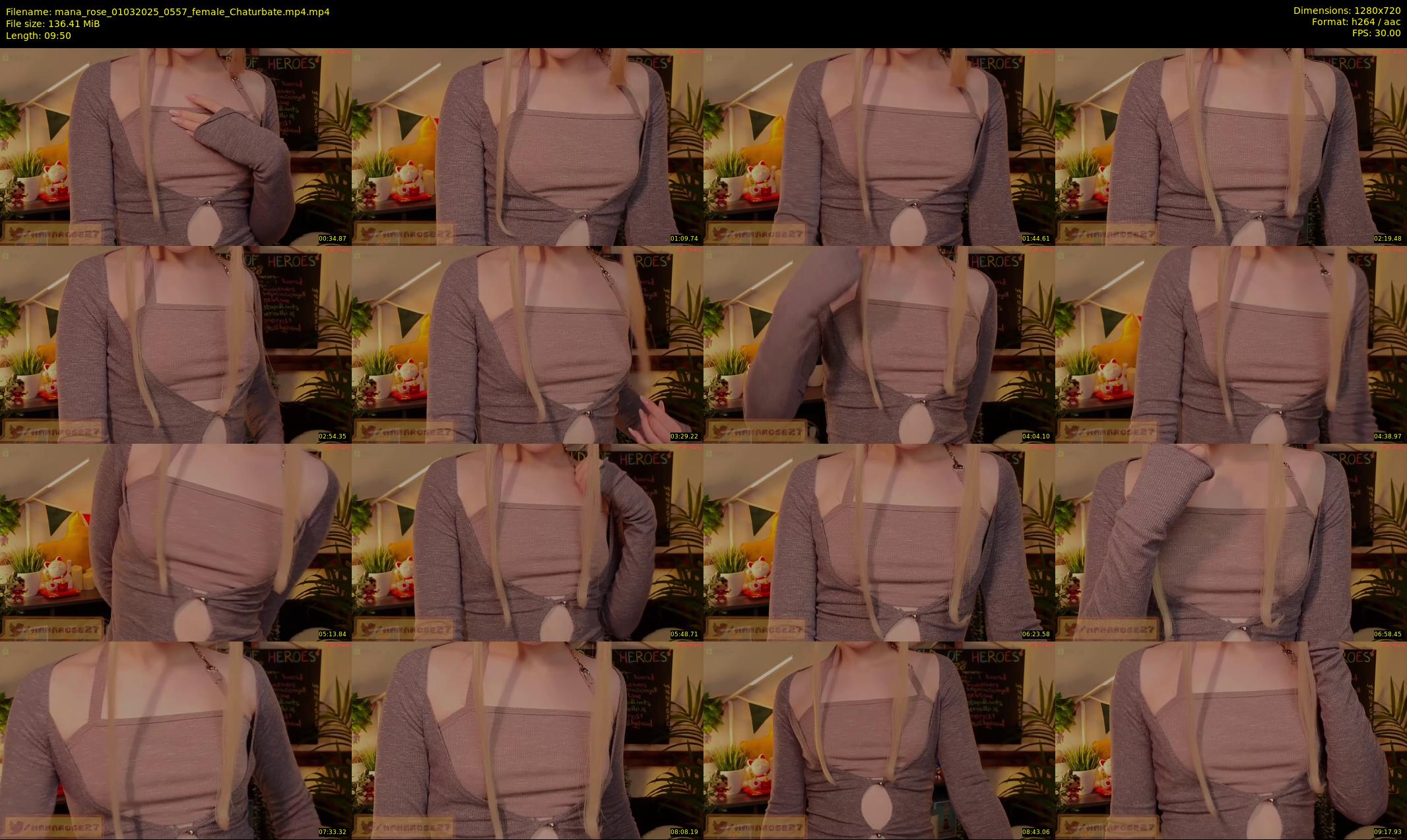 mana_rose — 10 minute Chaturbate female cam show recording, 720p, Mar 1, 2025