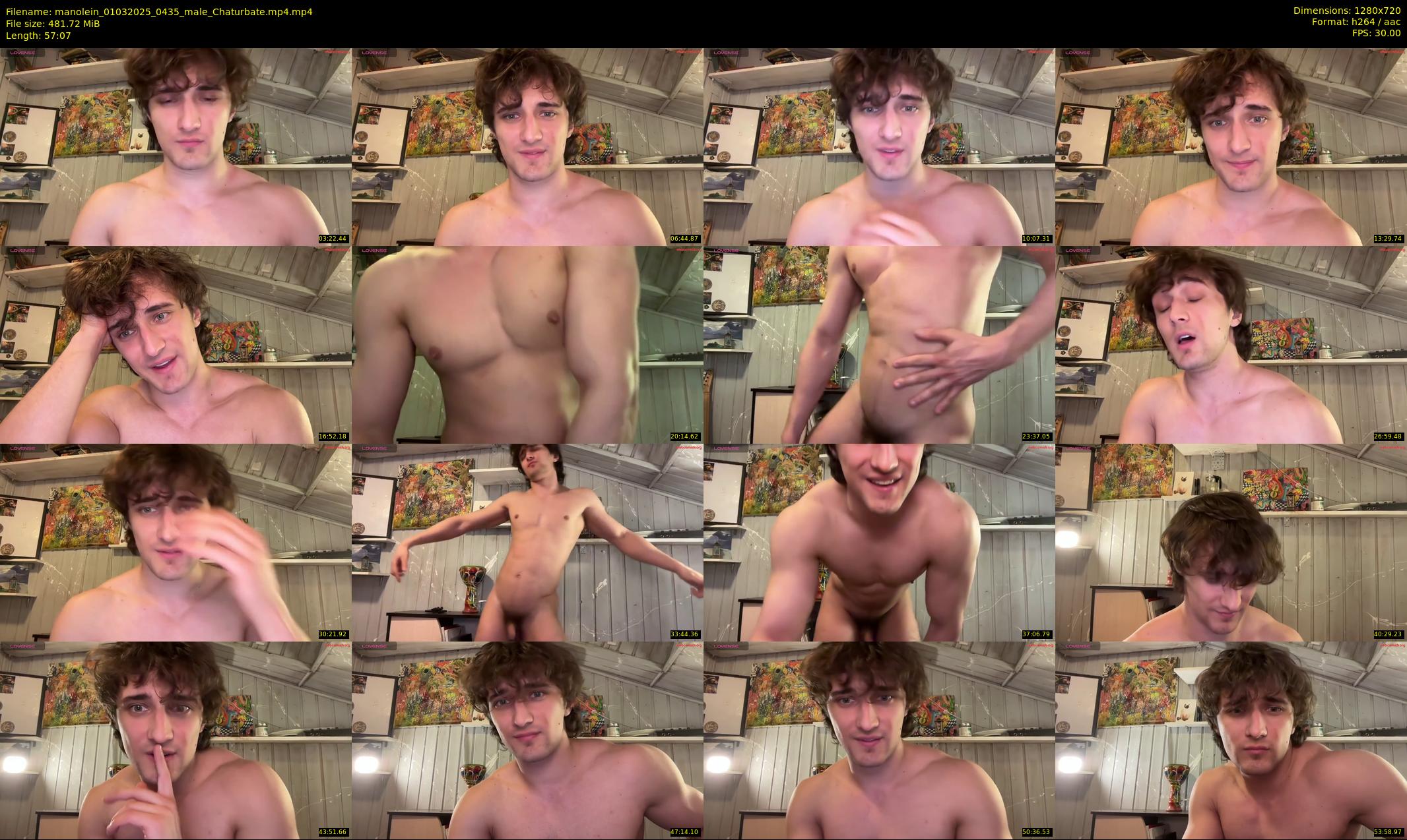 manolein — 58 minute Chaturbate male cam show recording, 720p, Mar 1, 2025