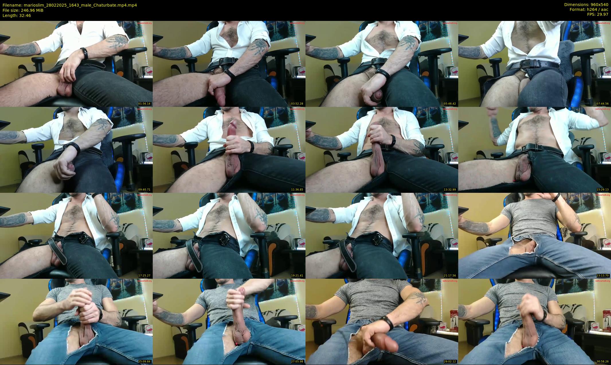 marioslim — 33 minute Chaturbate male cam show recording, 480p, Feb 28, 2025