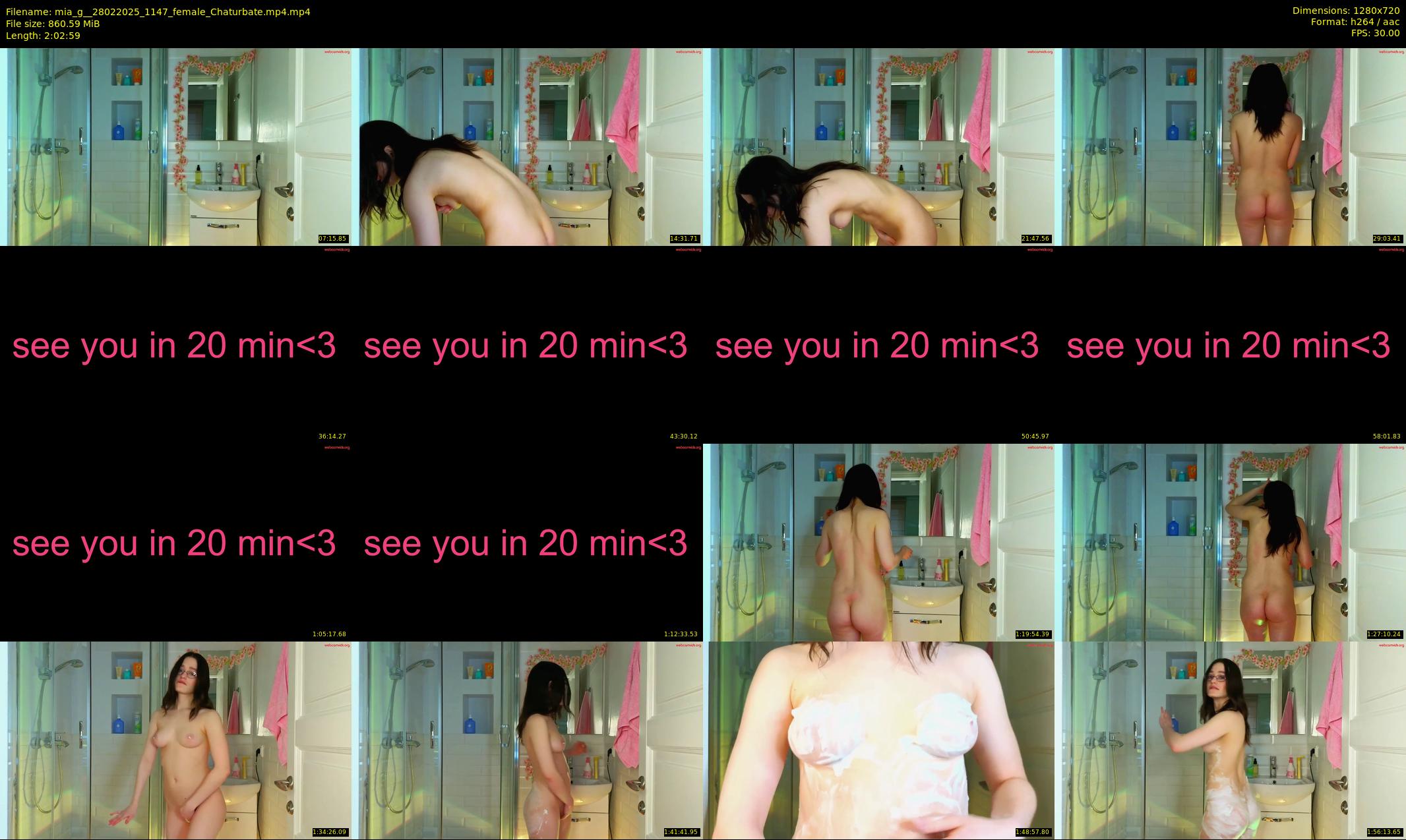 mia_g_ — 123 minute Chaturbate female cam show recording, 720p, Feb 28, 2025