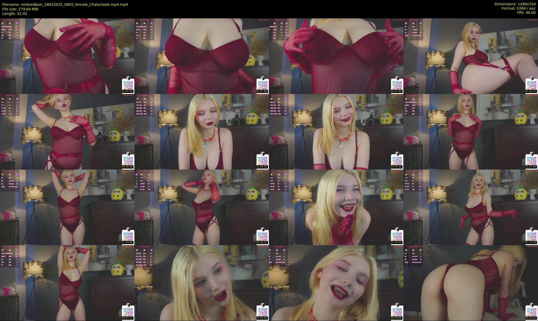 mildredbain — 33 minute Chaturbate female cam show recording, 720p, Feb 28, 2025