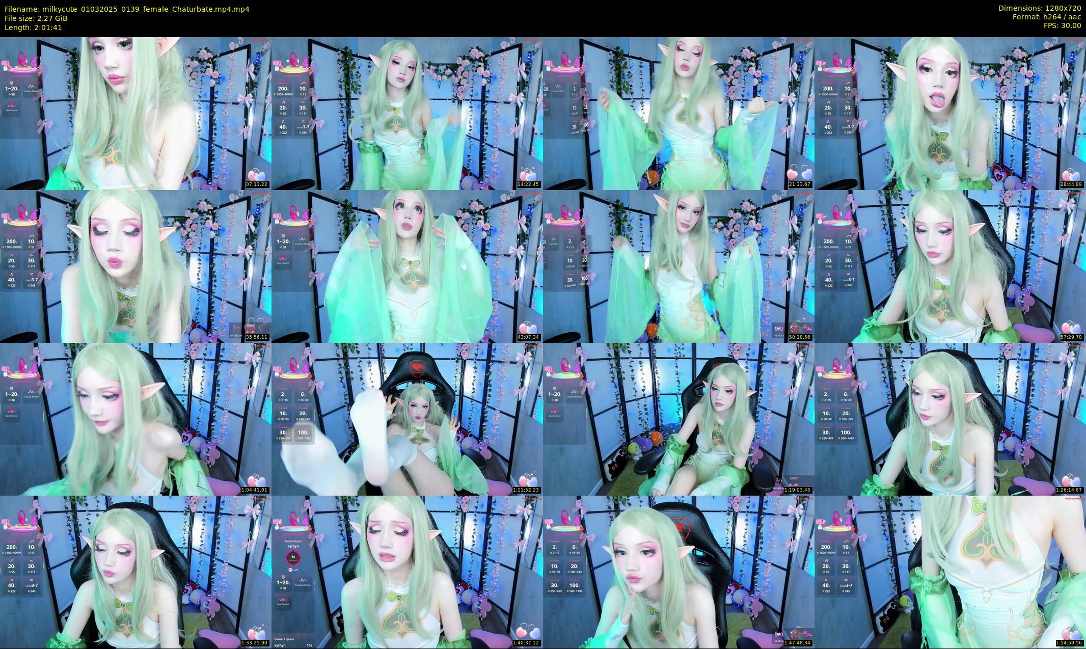 milkycute — 122 minute Chaturbate female cam show recording, 720p, Mar 1, 2025