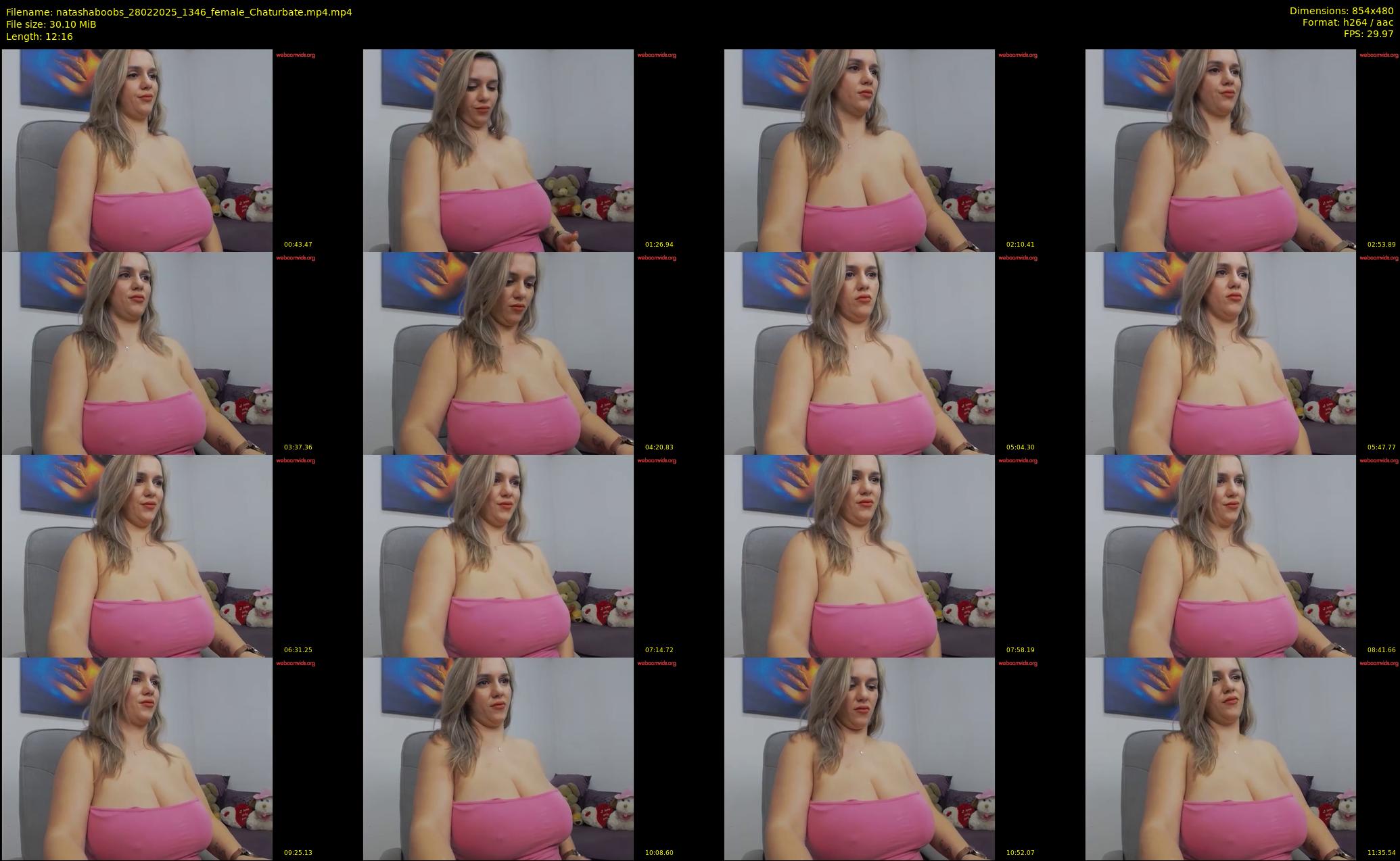 natashaboobs — 13 minute Chaturbate female cam show recording, 480p, Feb 28, 2025