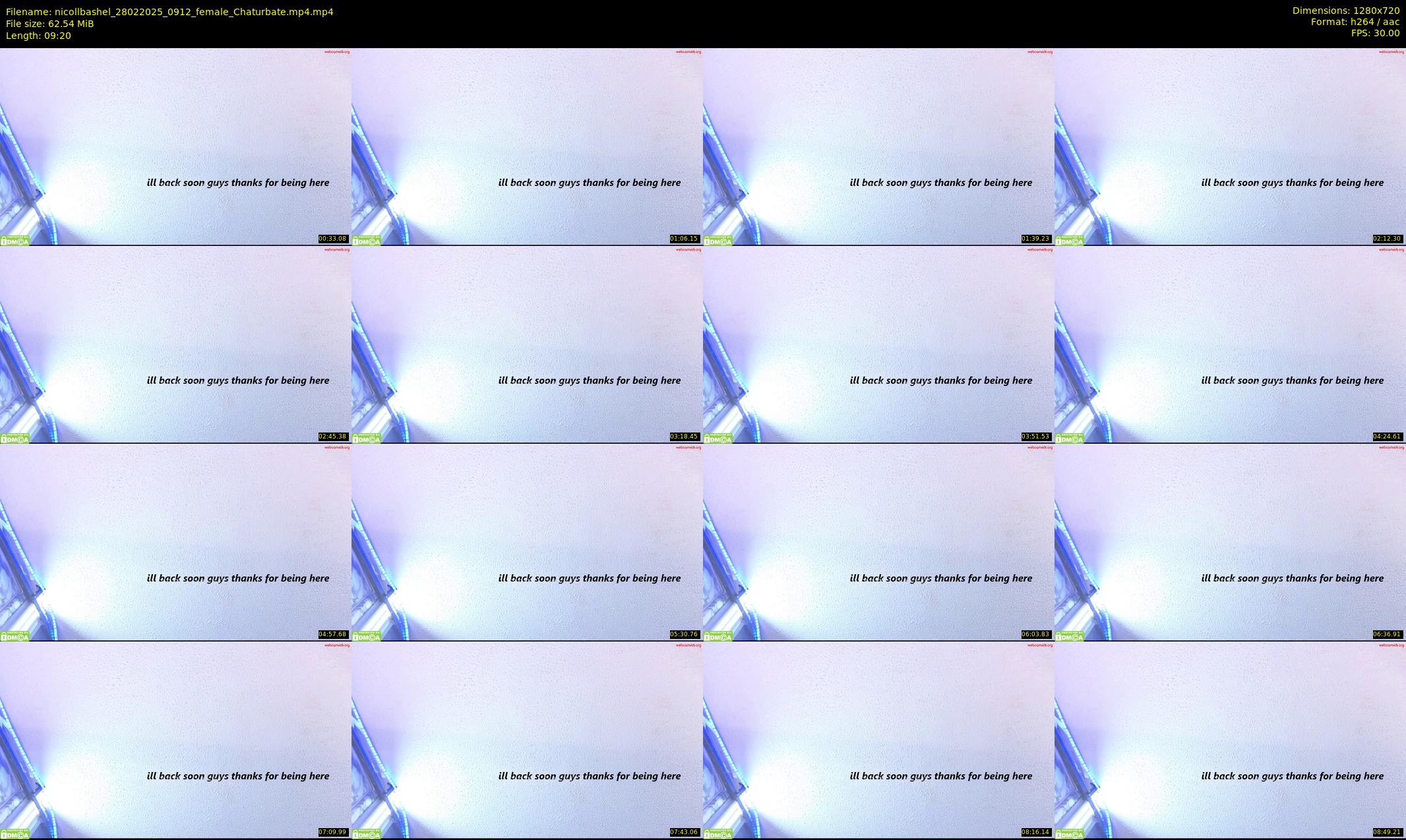 nicollbashel — 10 minute Chaturbate female cam show recording, 720p, Feb 28, 2025