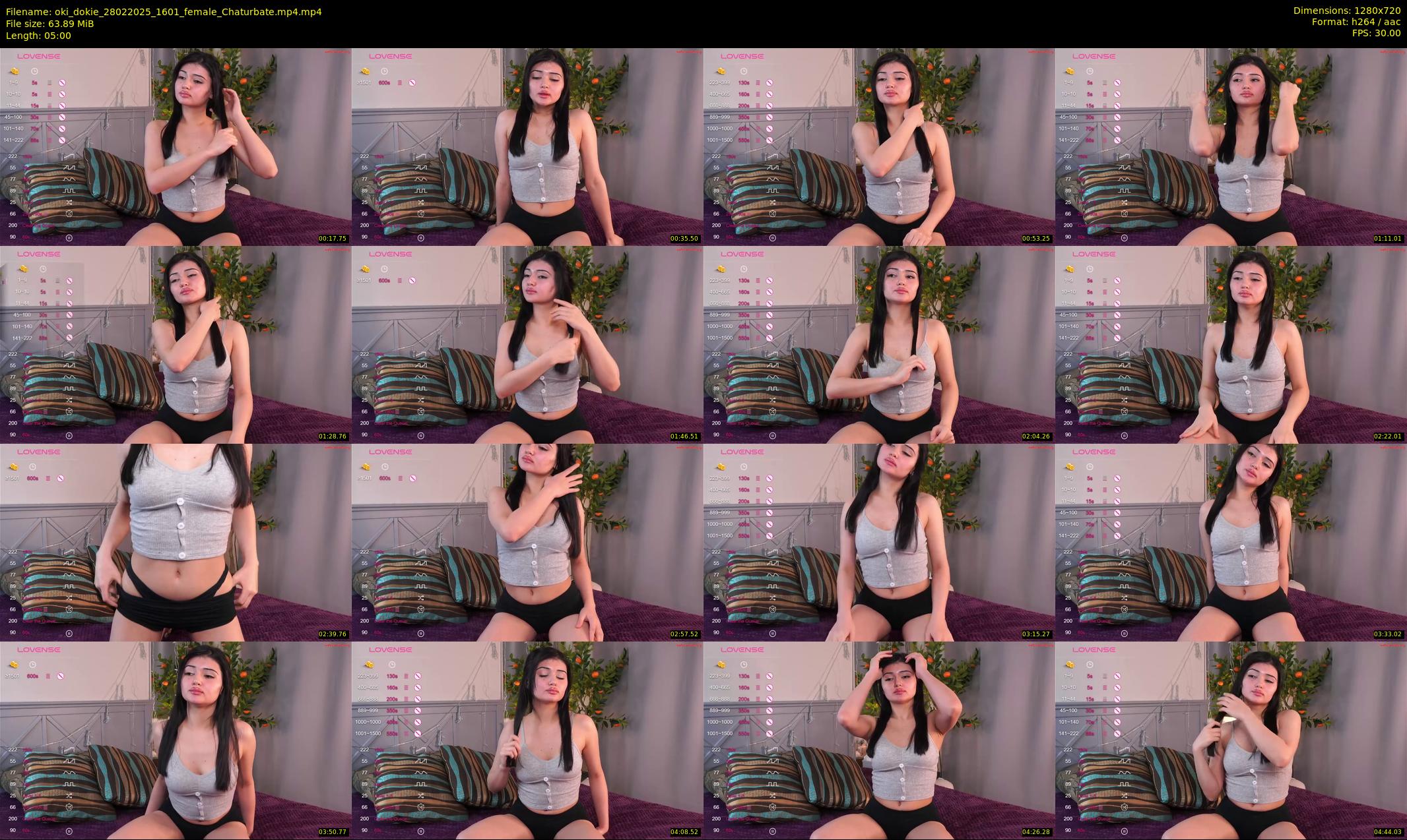 oki_dokie — 5 minute Chaturbate female cam show recording, 720p, Feb 28, 2025