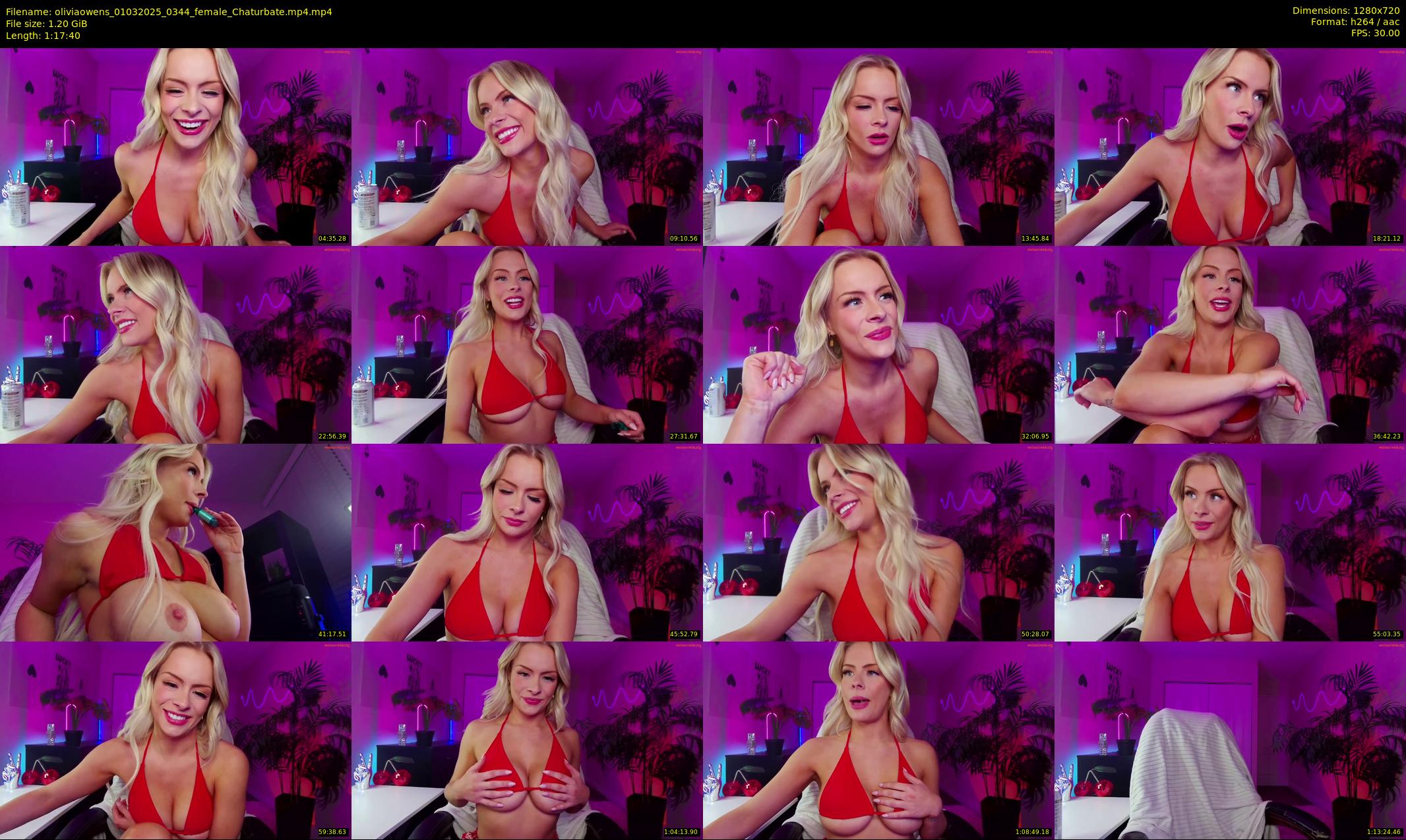 oliviaowens — 78 minute Chaturbate female cam show recording, 720p, Mar 1, 2025