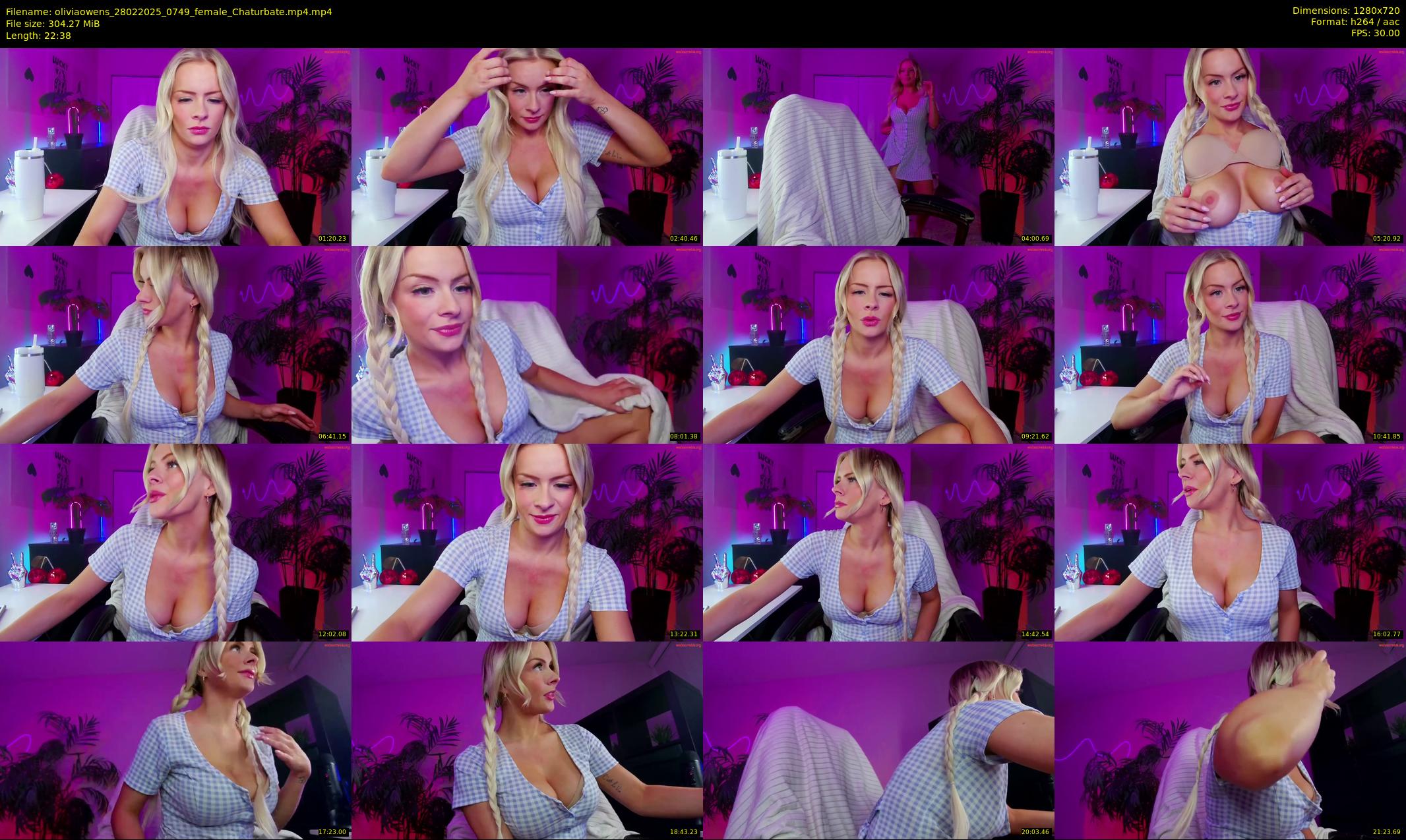 oliviaowens — 23 minute Chaturbate female cam show recording, 720p, Feb 28, 2025