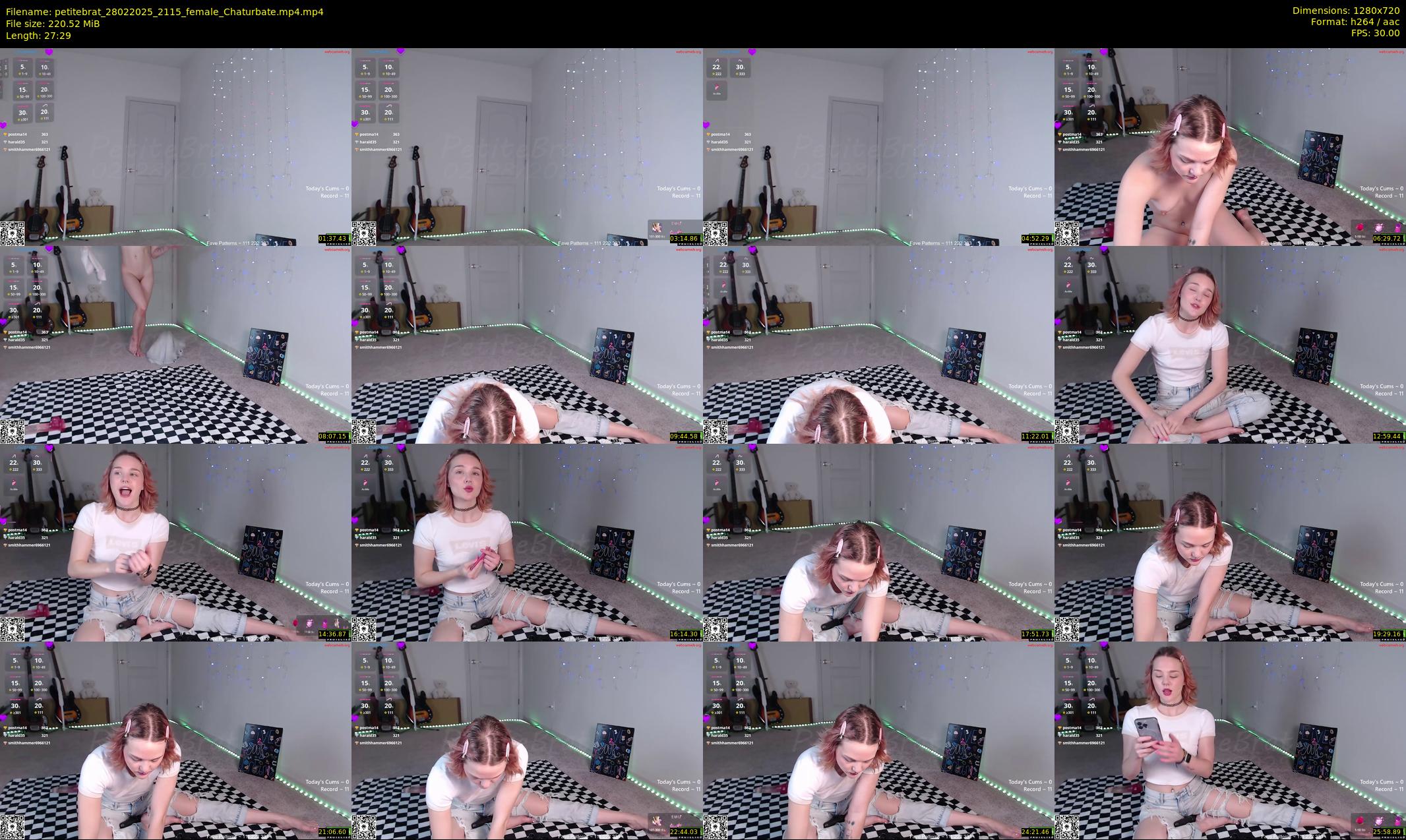 petitebrat — 28 minute Chaturbate female cam show recording, 720p, Feb 28, 2025